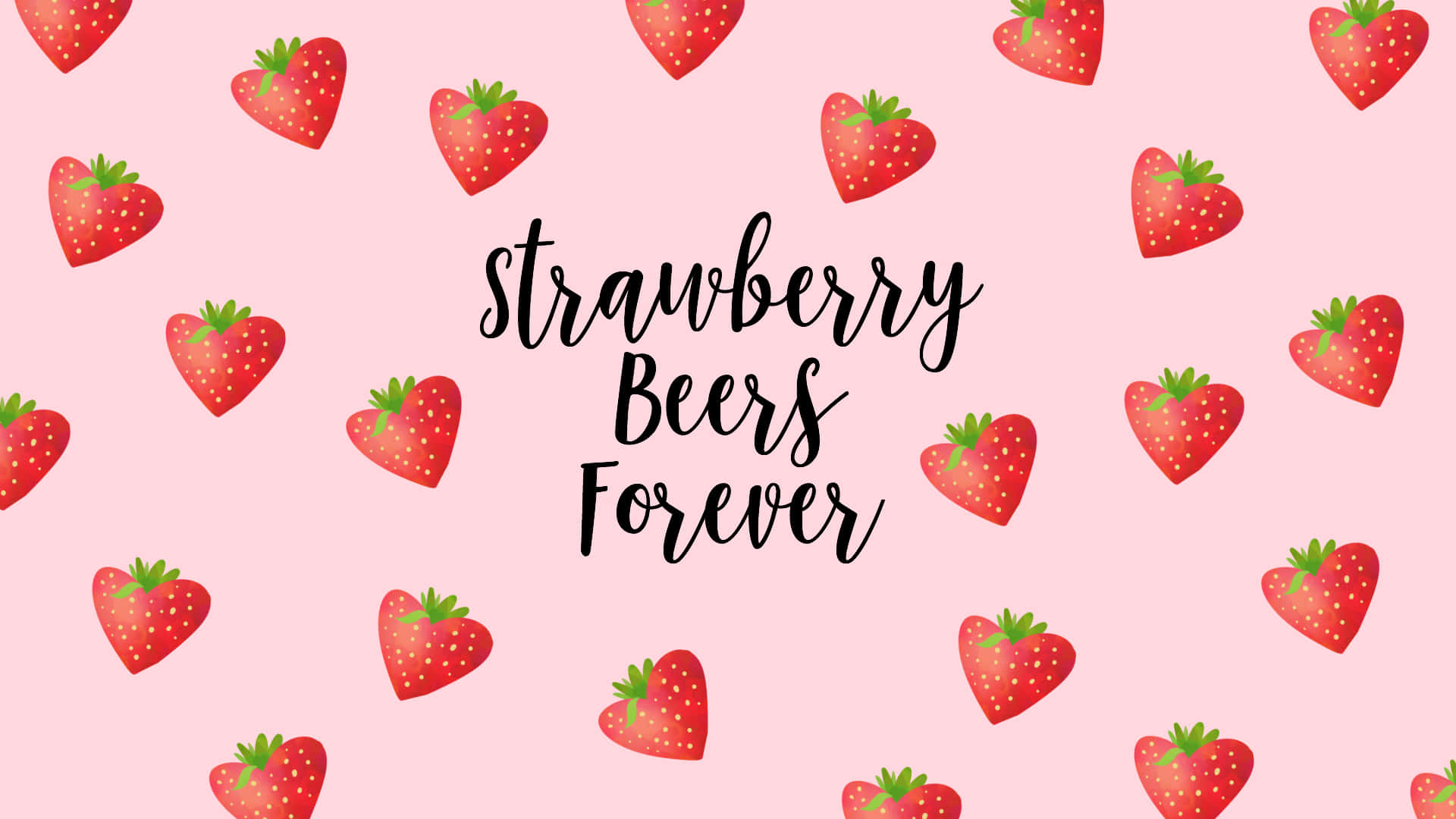 Strawberry Bears Forever Background