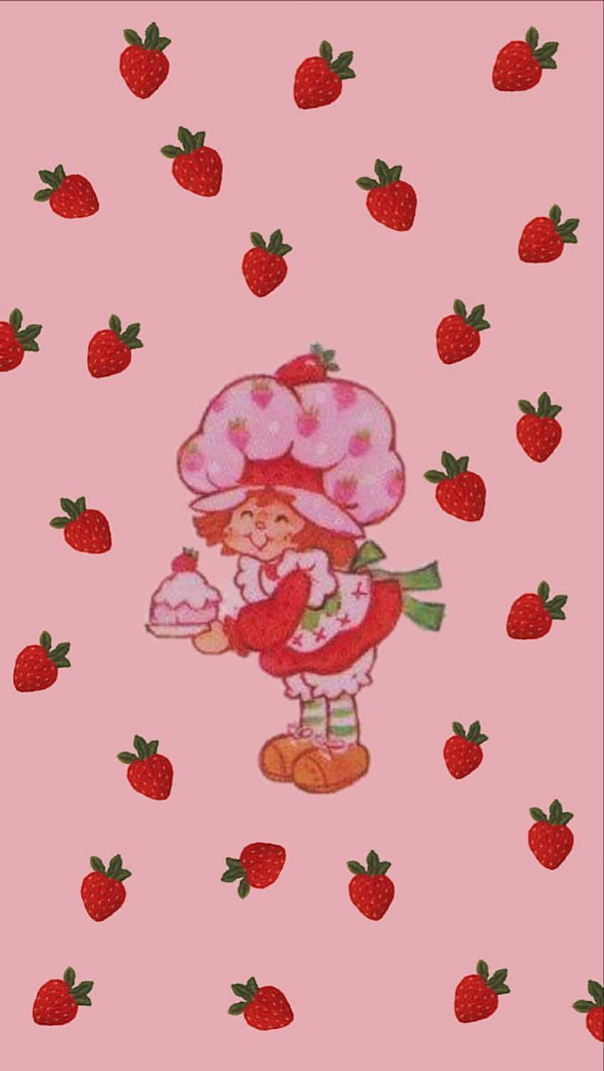 Strawberry Character Vintage Cartoon