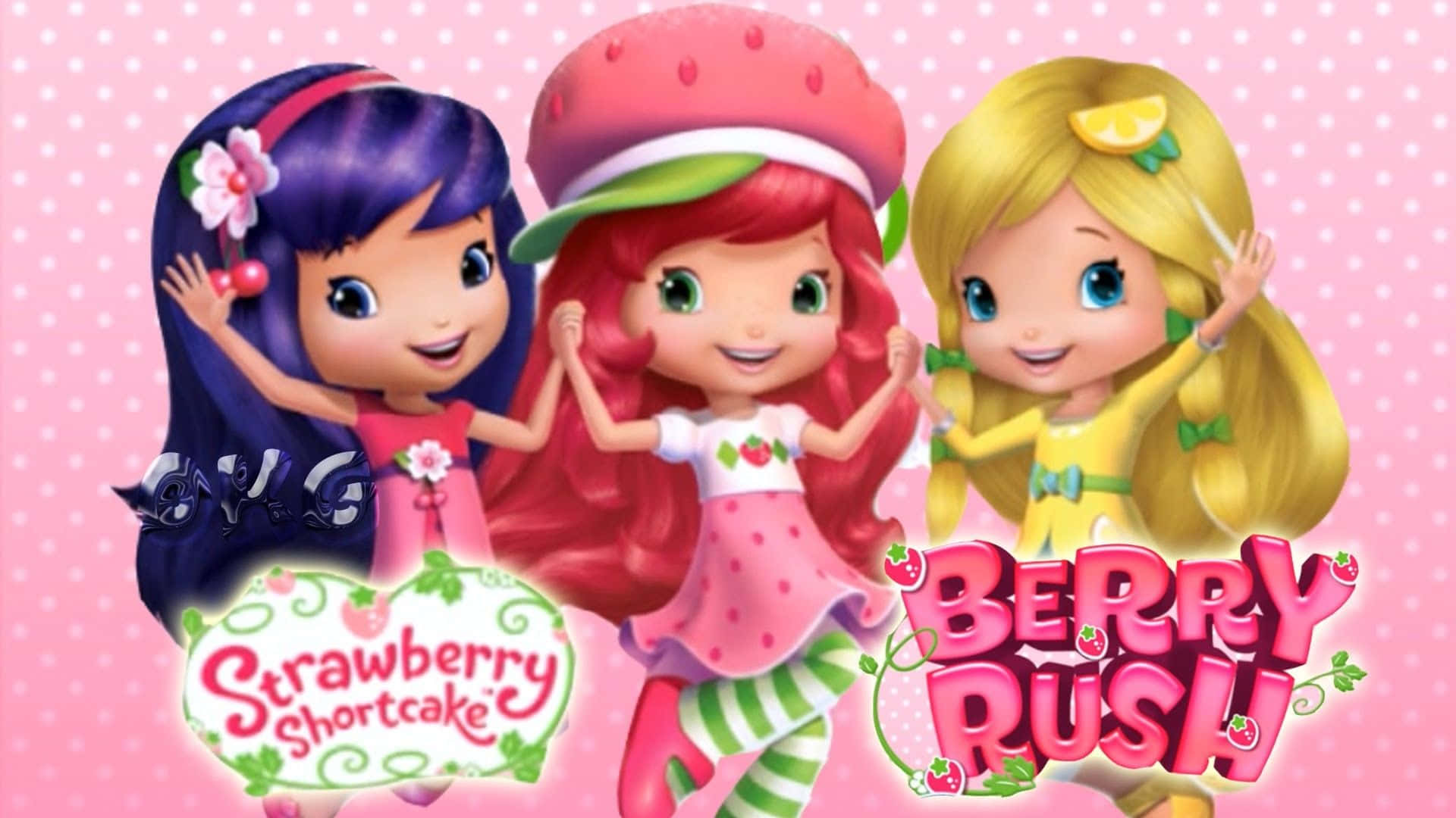 Strawberry Shortcake Berry Rush Characters Background