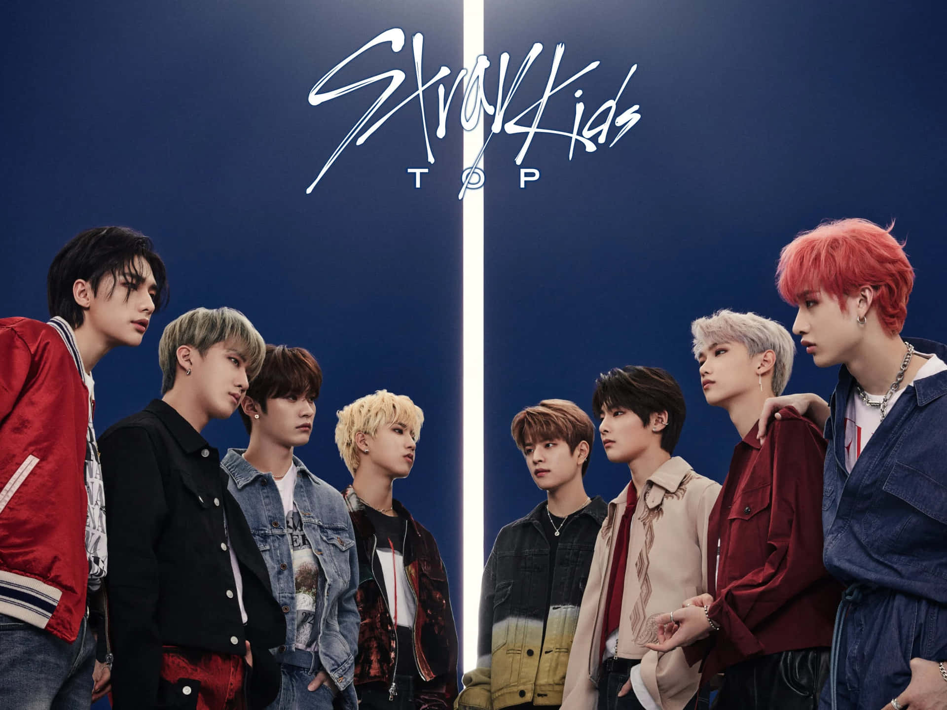 Stray Kids Group Photo Top Promotion Background