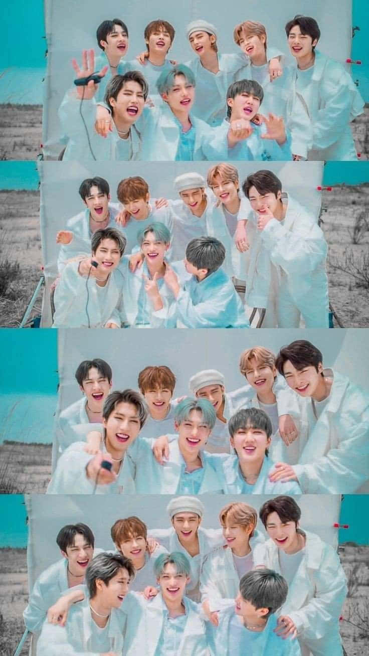 Stray Kids Ot8 Powerful Members Background