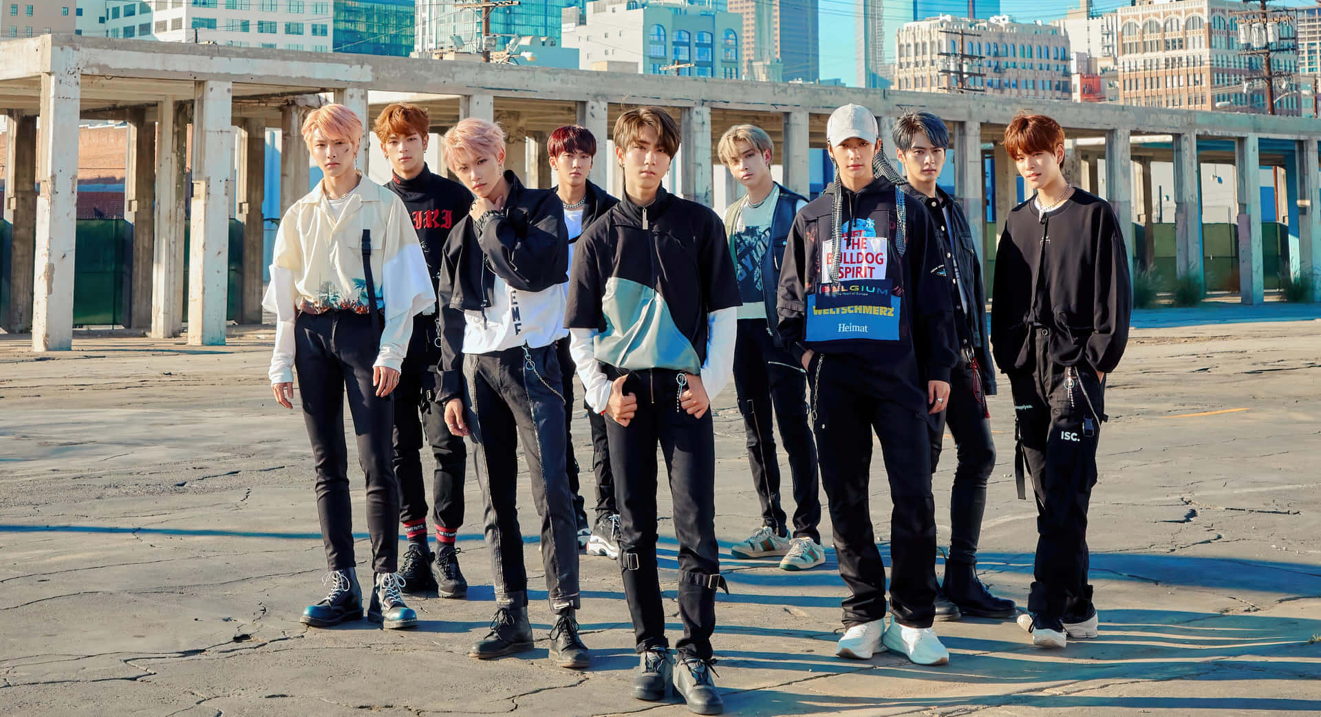 Stray Kids Urban Backdrop