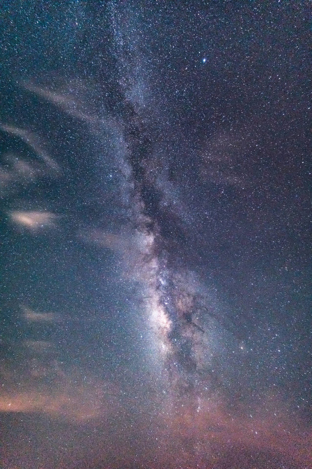 Streak In Starry Sky Background