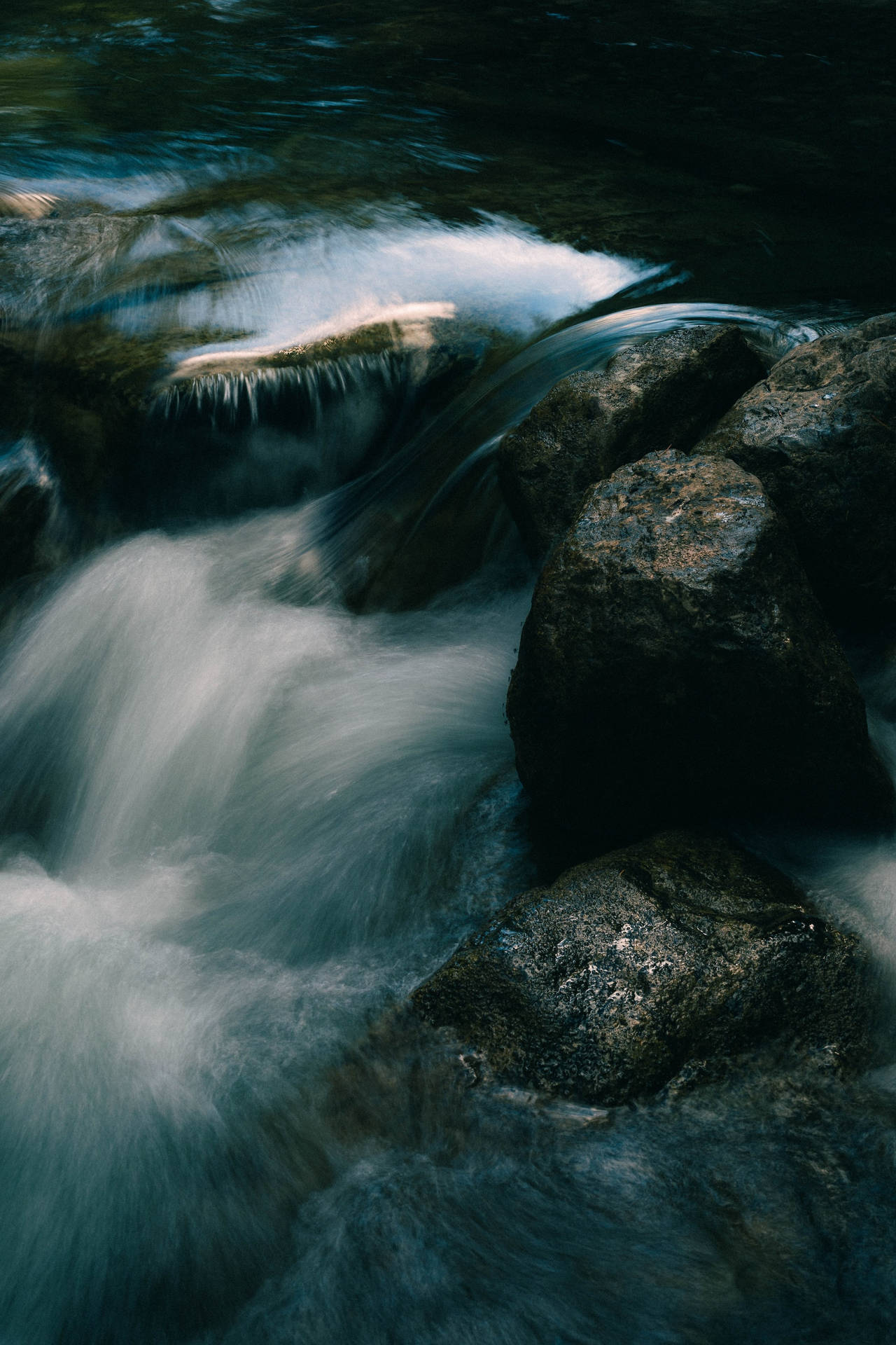 Stream Of Moving Water Background