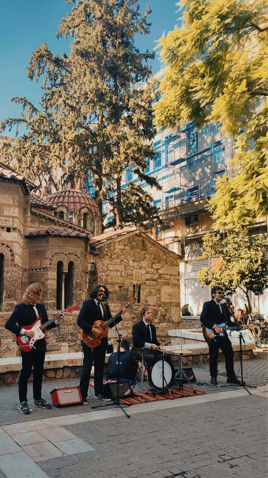 Street_ Band_ Performance_ Autumn Background