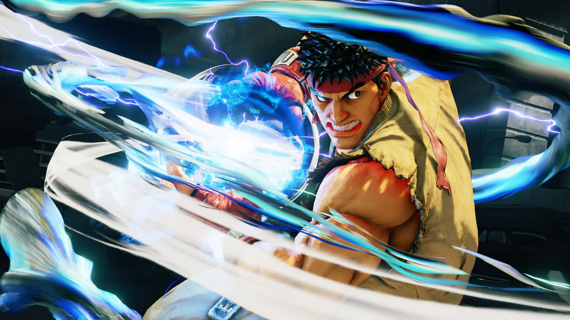 Street Fighter 4k Ryu & His Hadouken Background