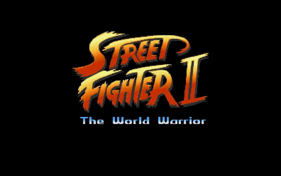 Street Fighter Ii The World Warrior Logo Background