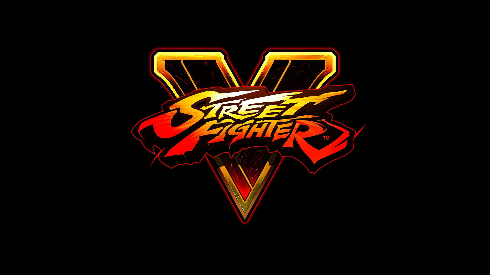 Street Fighter V Gamer Logo Background