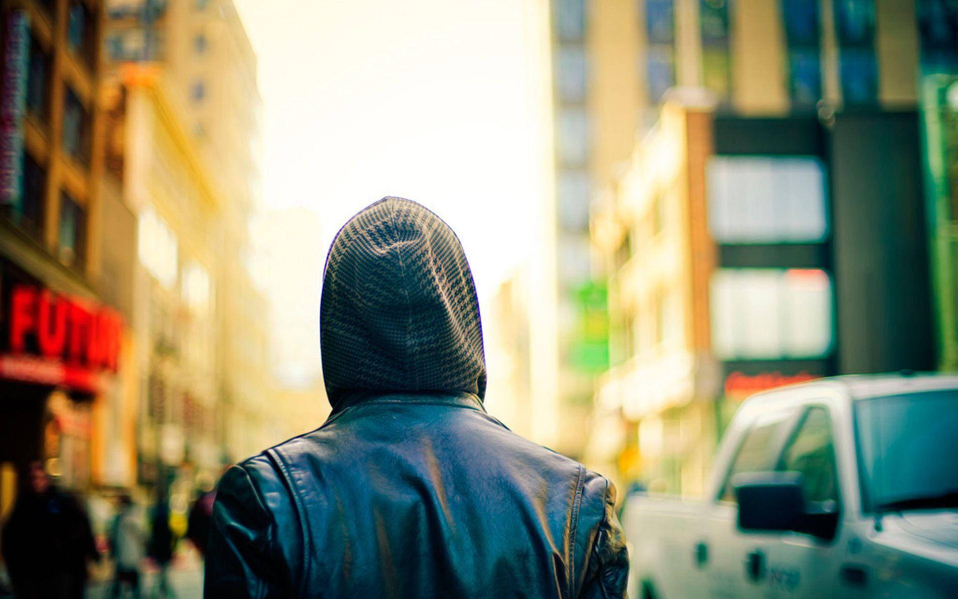 Street Hoodie Person Background