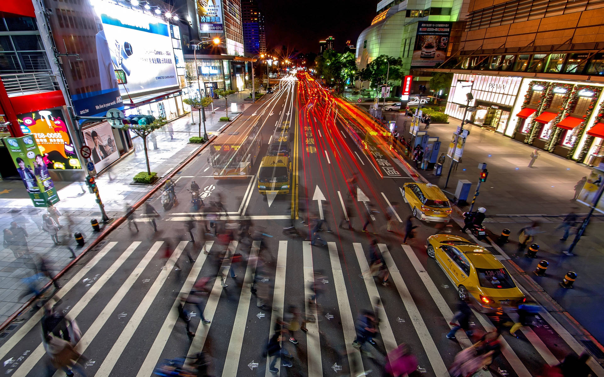 Street In Taipei City Taiwan