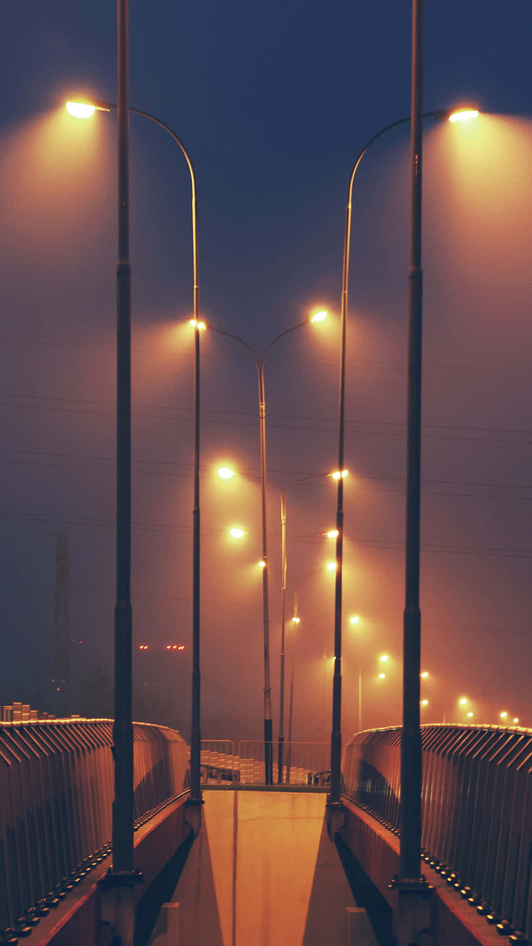 Street Light Bridge Background