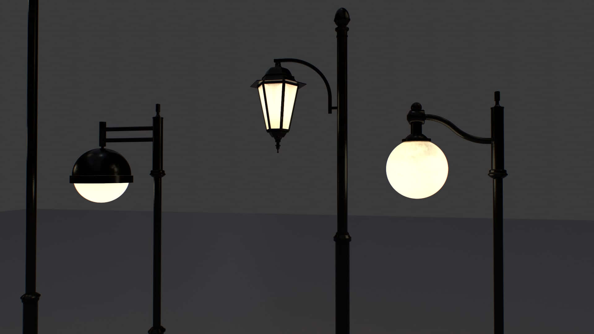 Street Light Lamps Background