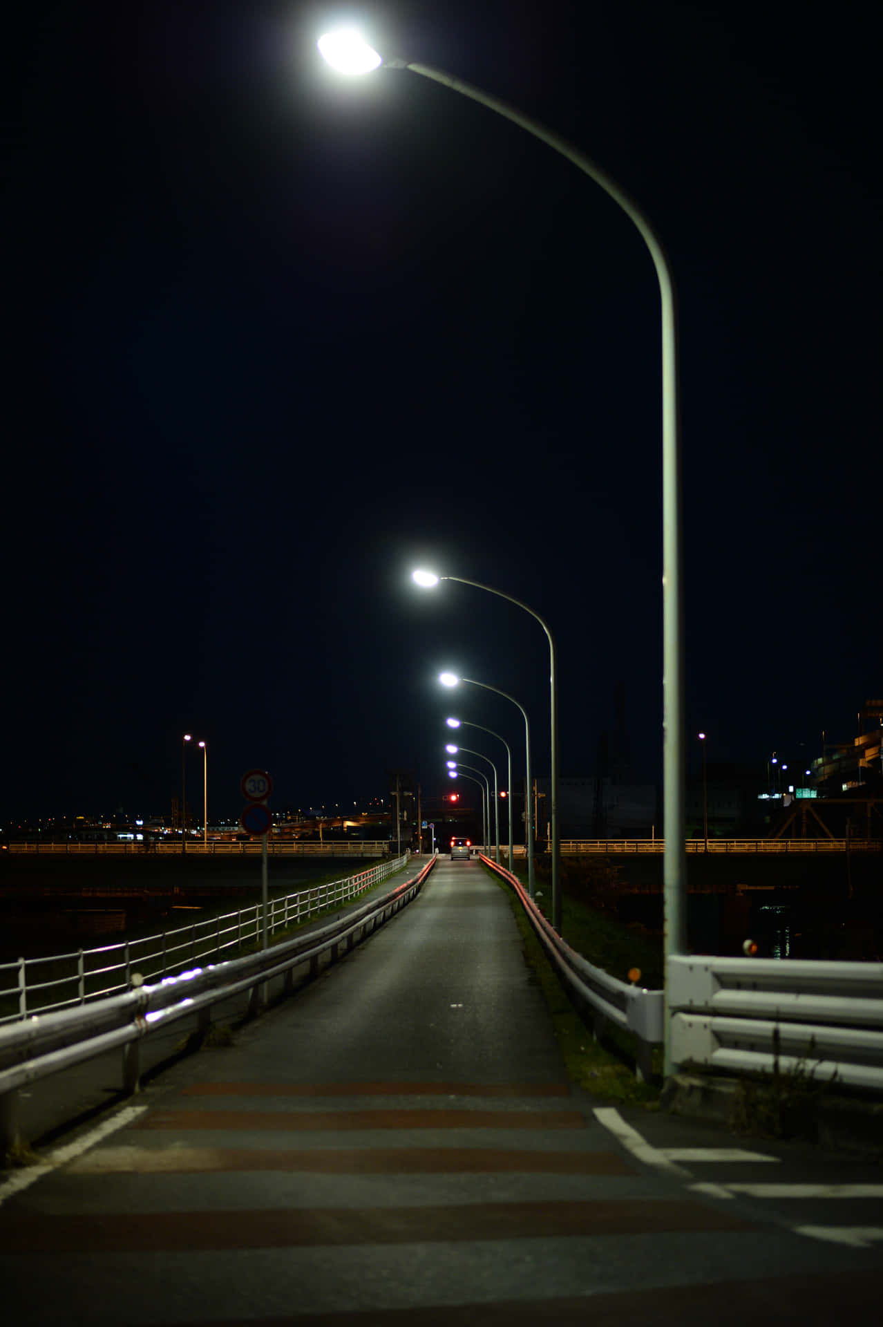 Street Light On Background