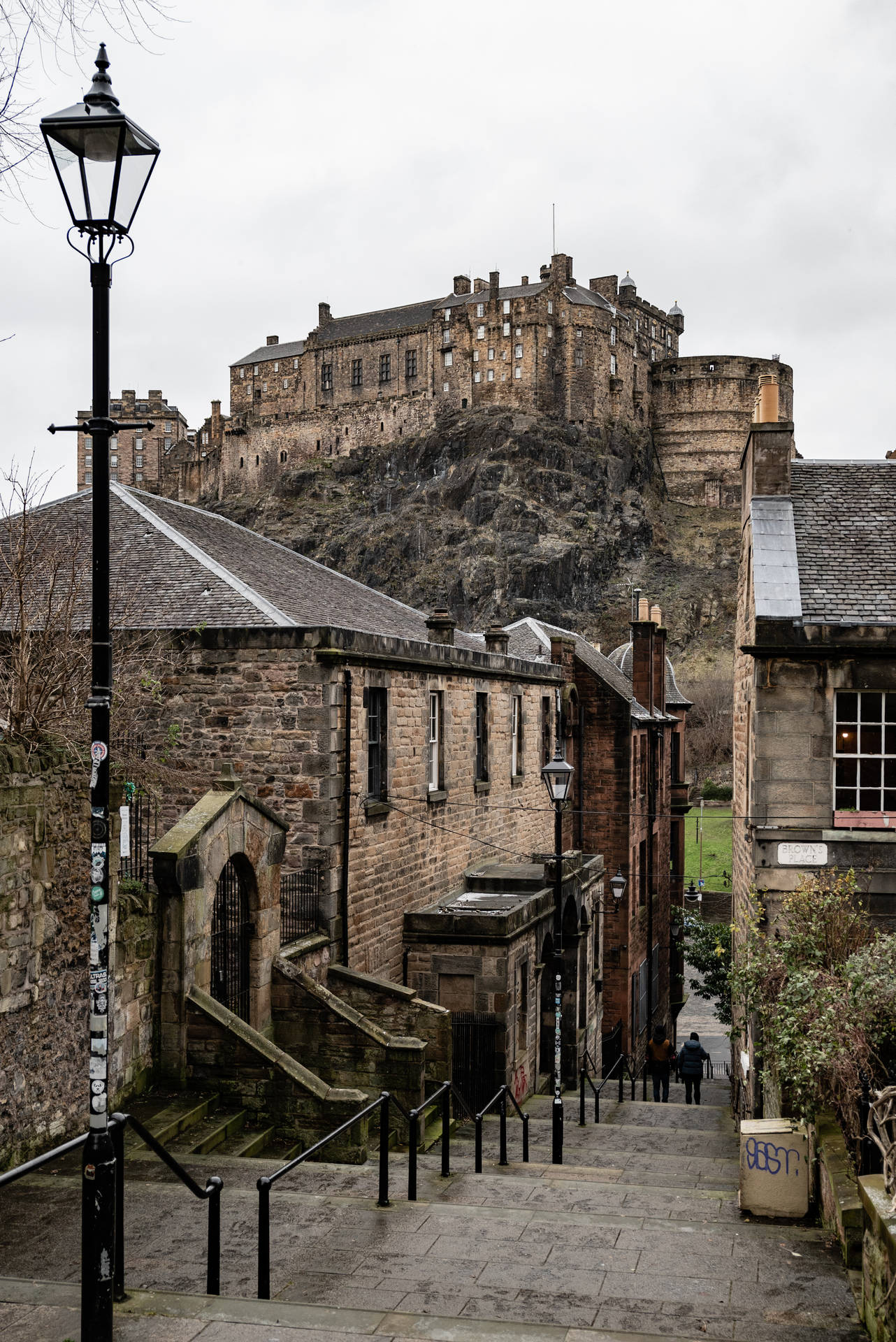 Street Near Edinburgh Castle