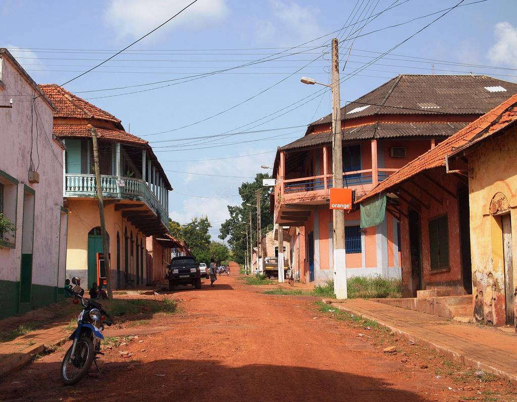 Street Of Bafatá Guinea Bissau