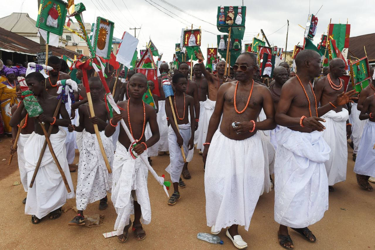 Street Parade In Benin