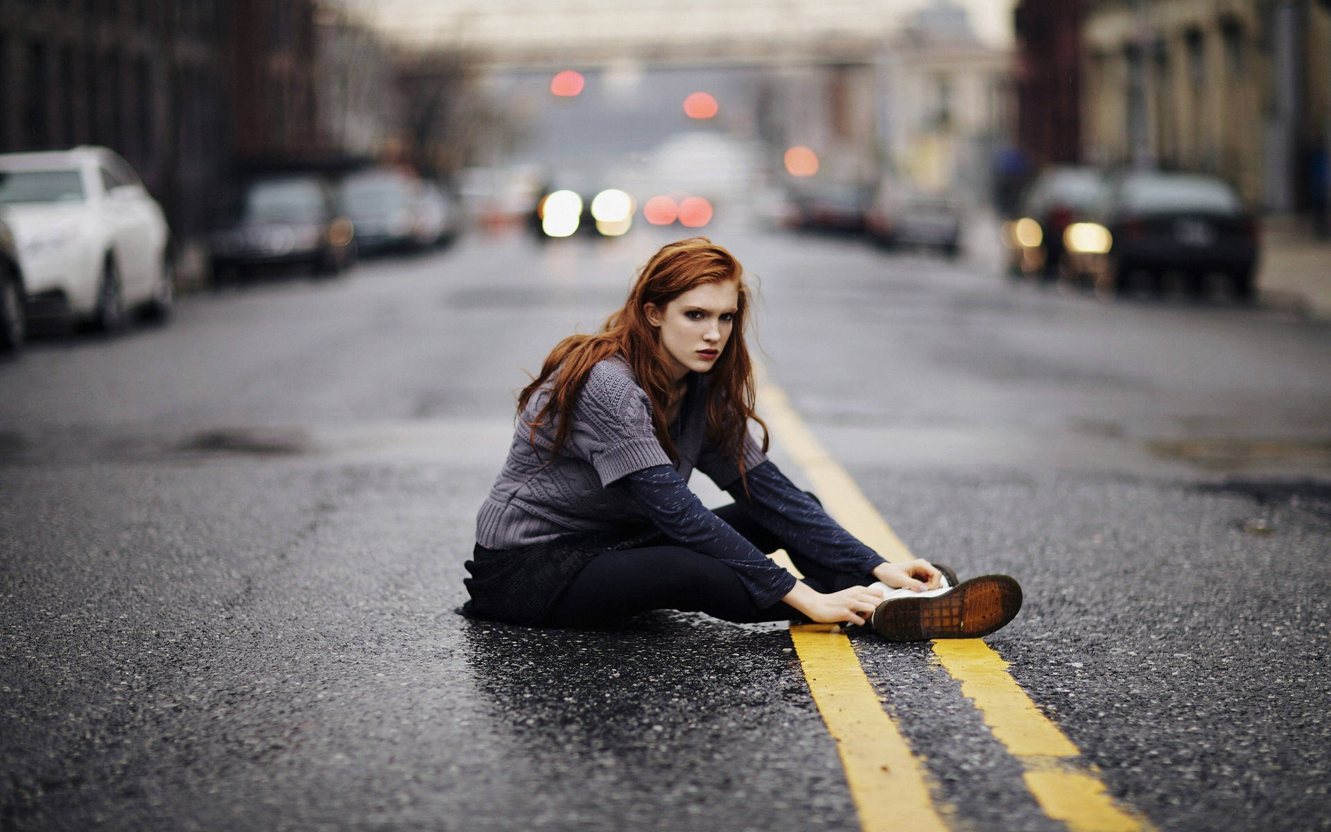 Street Photography Fashion Model Background