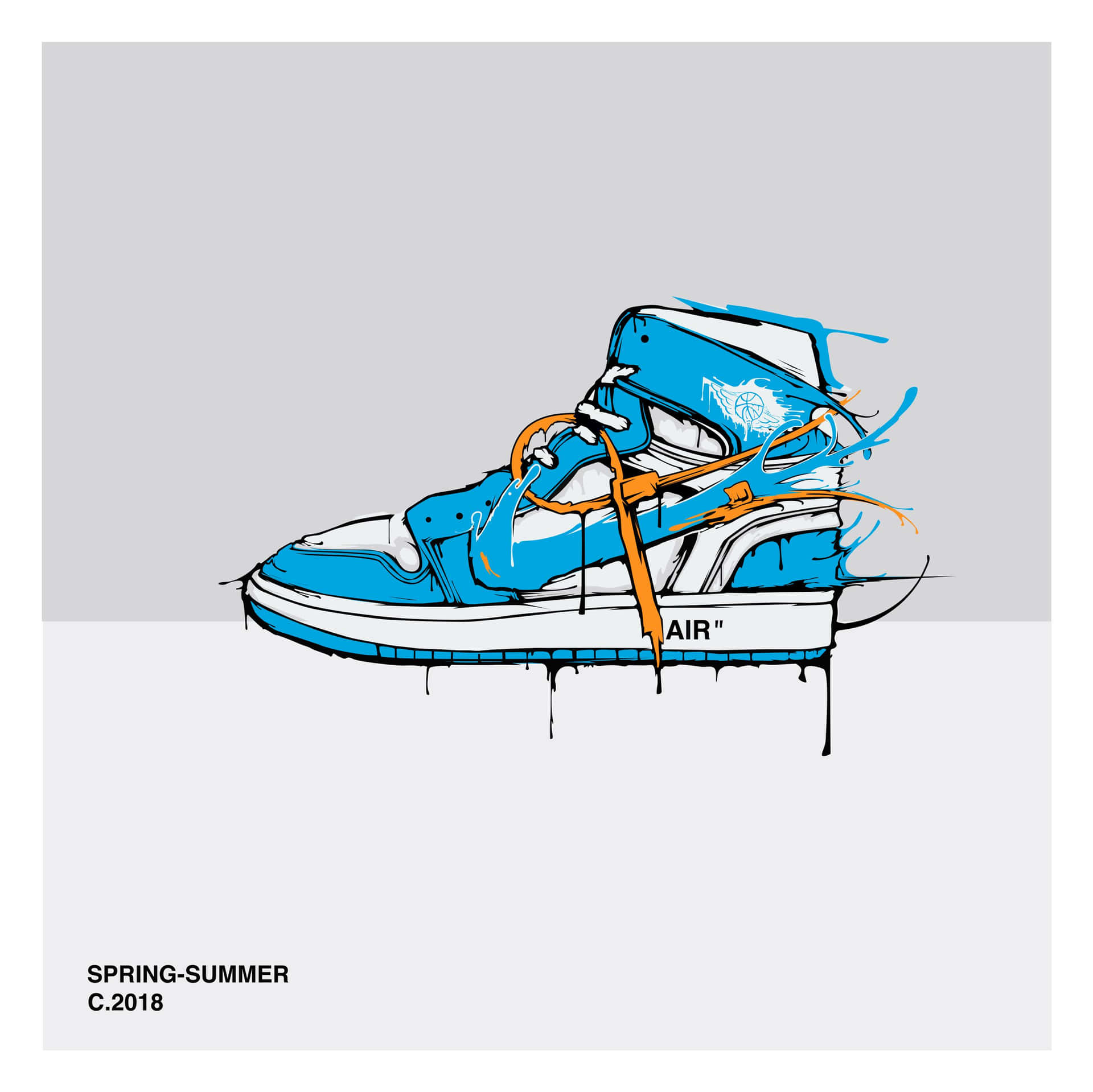Street Wear Vibe: Off White Jordan 1 Background
