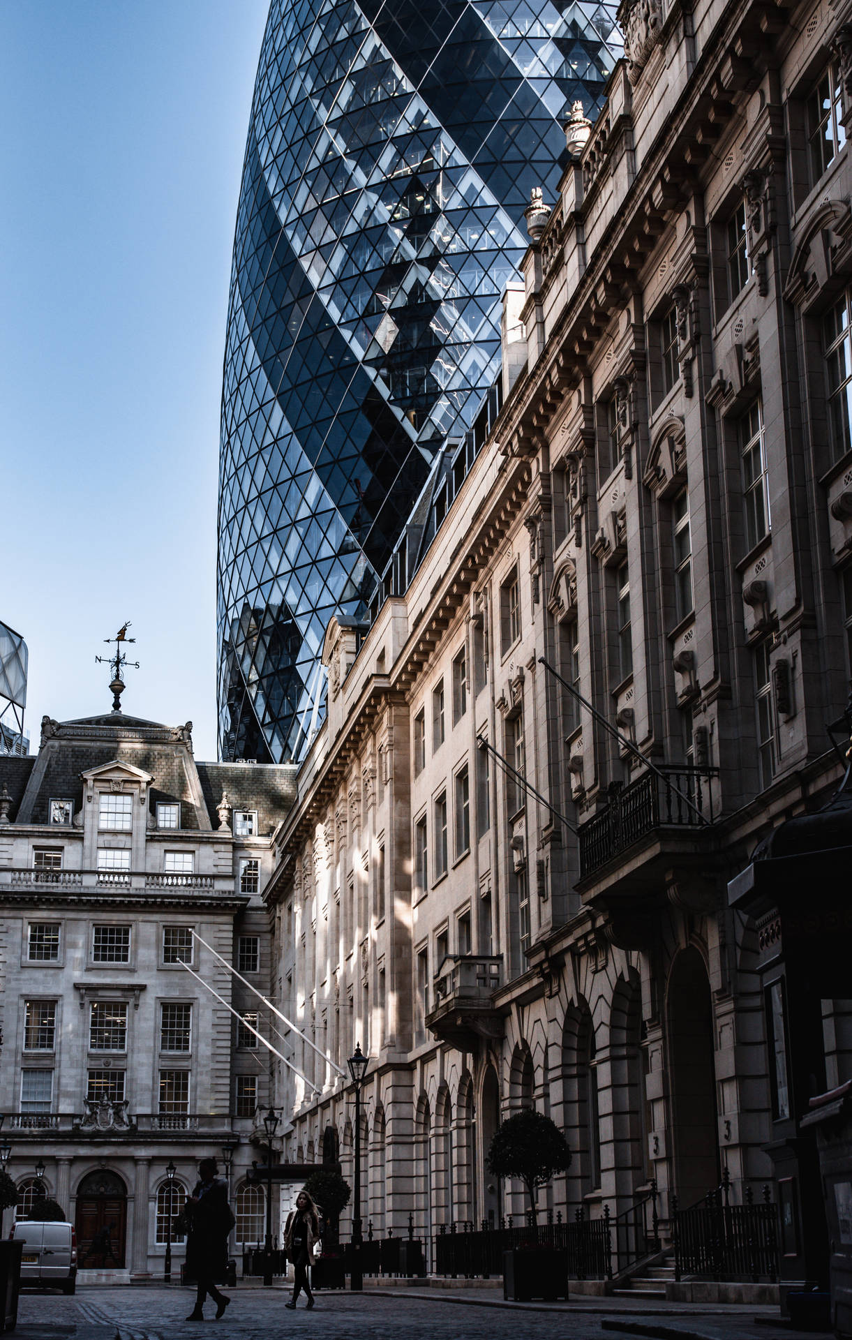 Streets Below The Gherkin Background