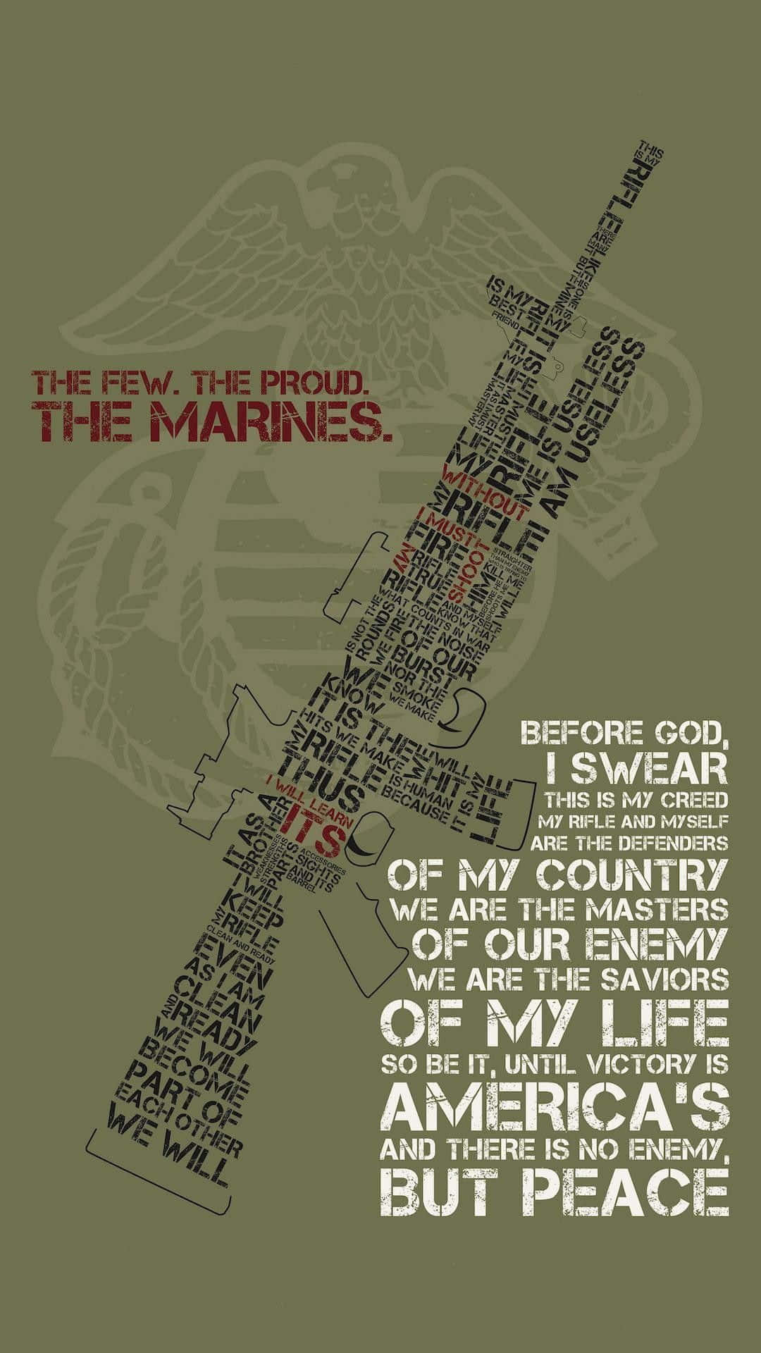 Strength, Courage, And Honor - The Values Of The United States Marine Corps Background