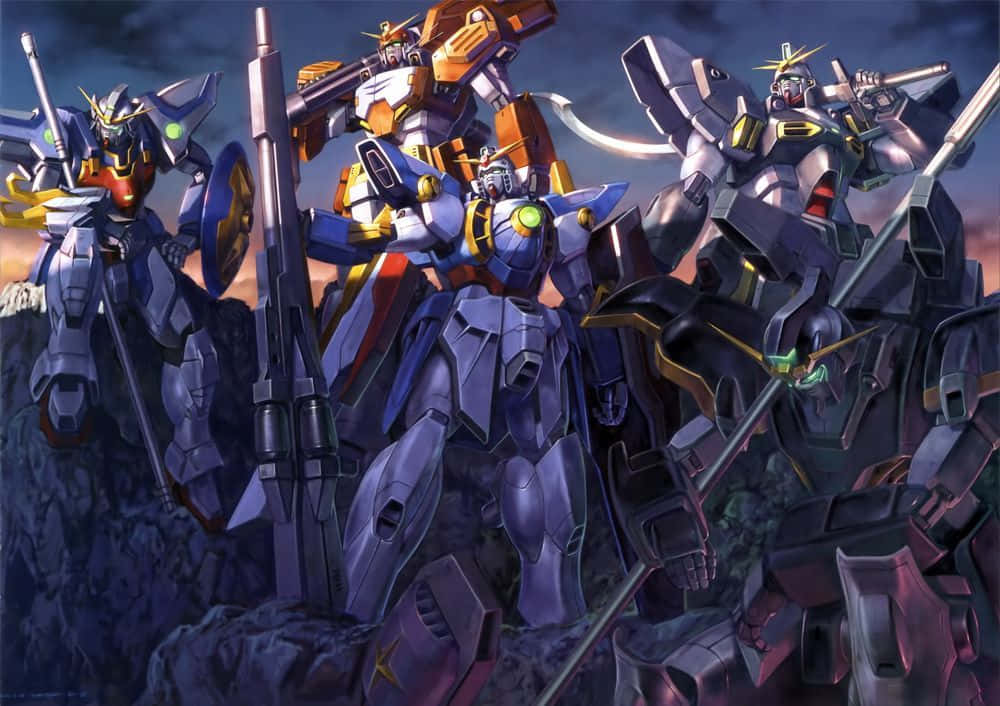 Strengthen Your Defending Forces With The Power Of Gundam Wing Background
