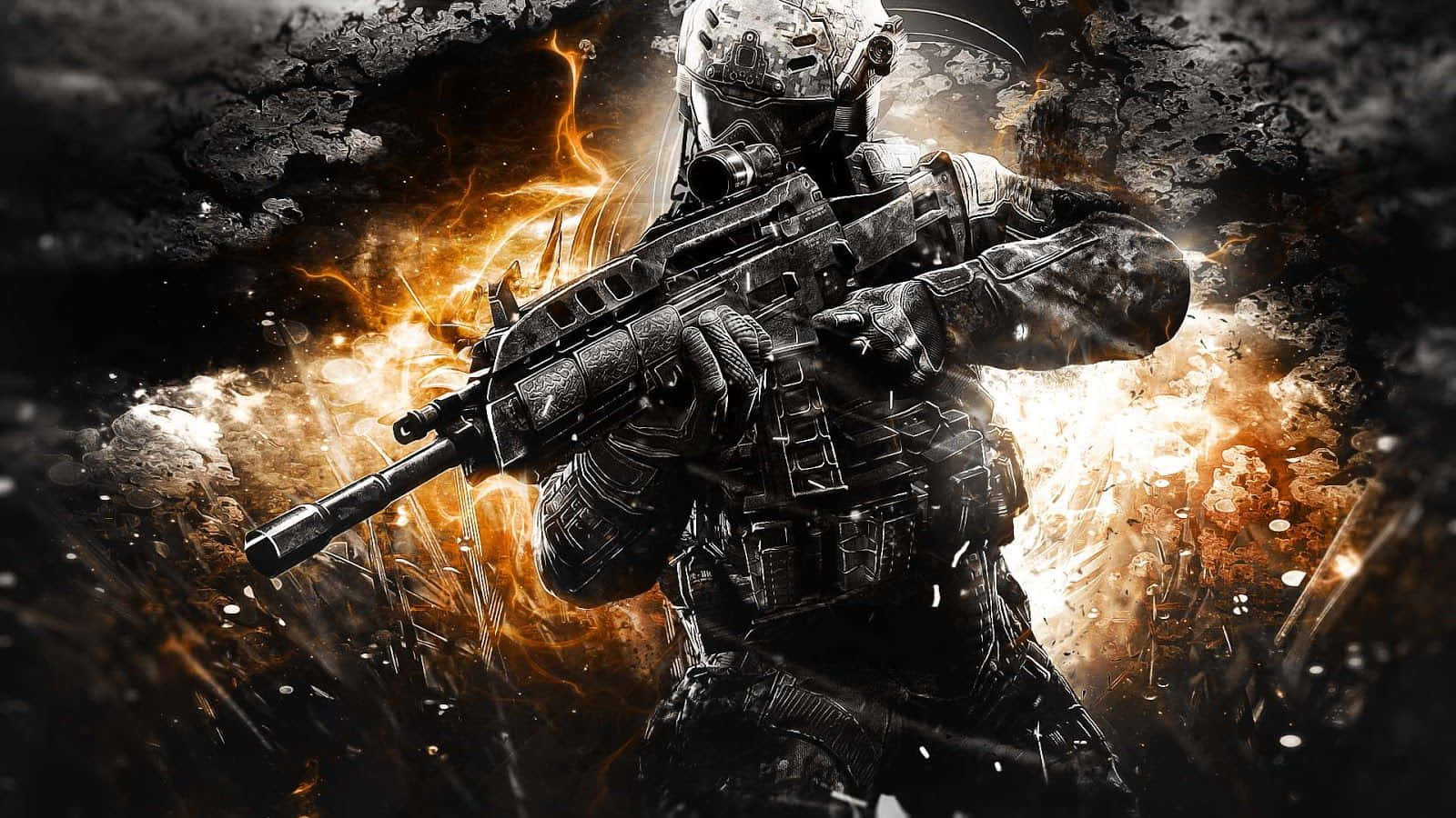 Strike Fear In Your Enemies With Call Of Duty Black Ops Background
