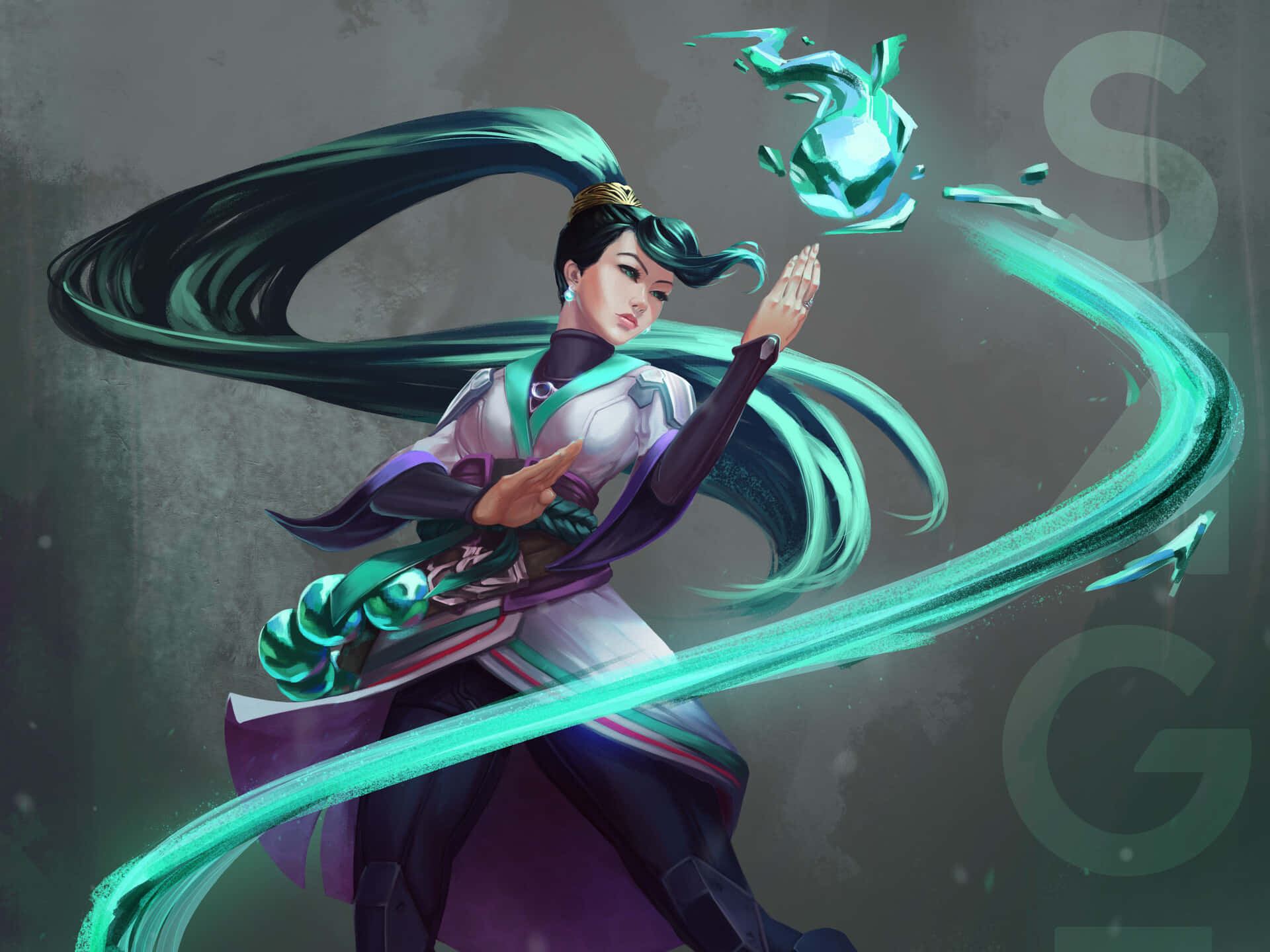 Strike Fear Into Your Enemies With Massive Walls Of Ice As Valorant Sage. Background