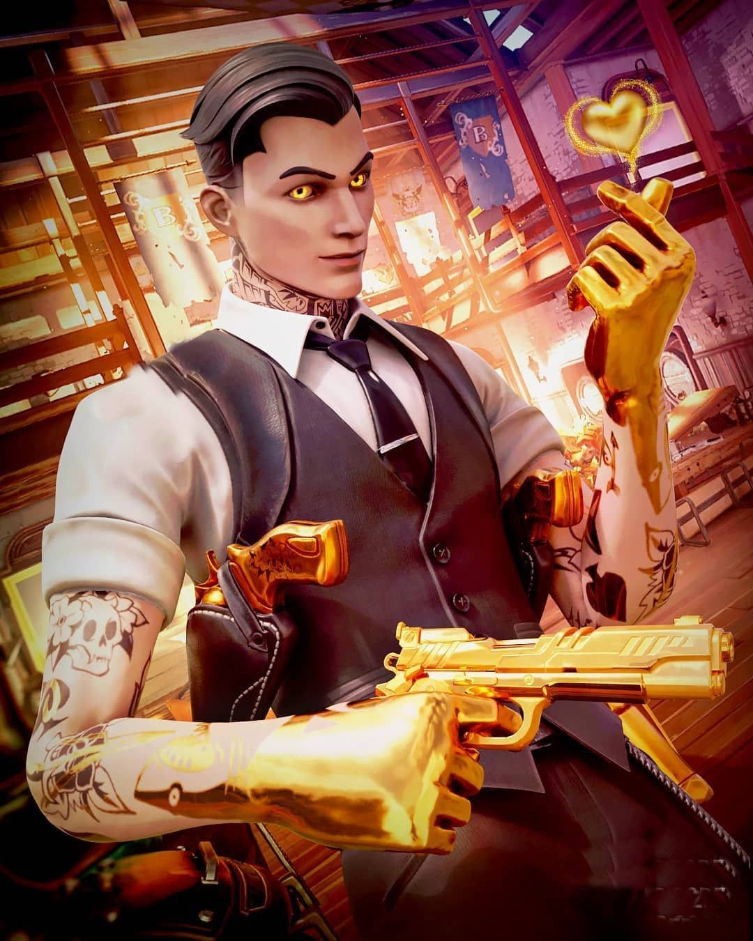 Strike Fear With Midas – The Legendary Fortnite Skin Background