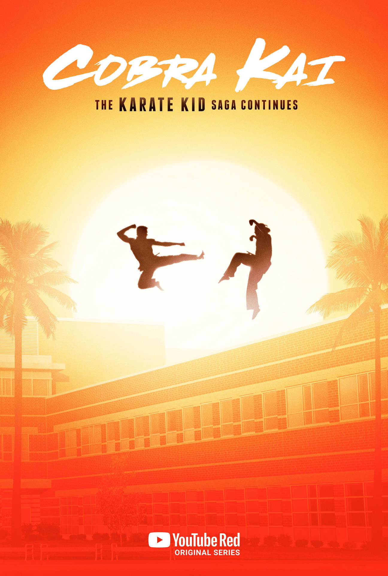Strike First And Strike Hard Against Enemies In The Shadows With Cobra Kai. Background