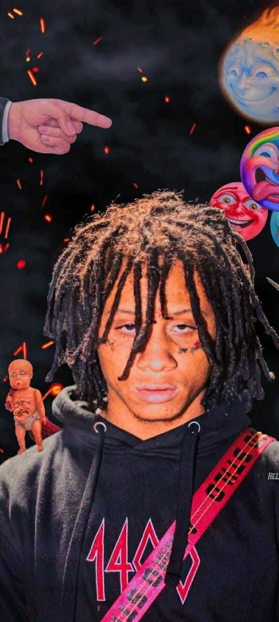 Striking Aesthetics And Flow: A Rapper On The Stage