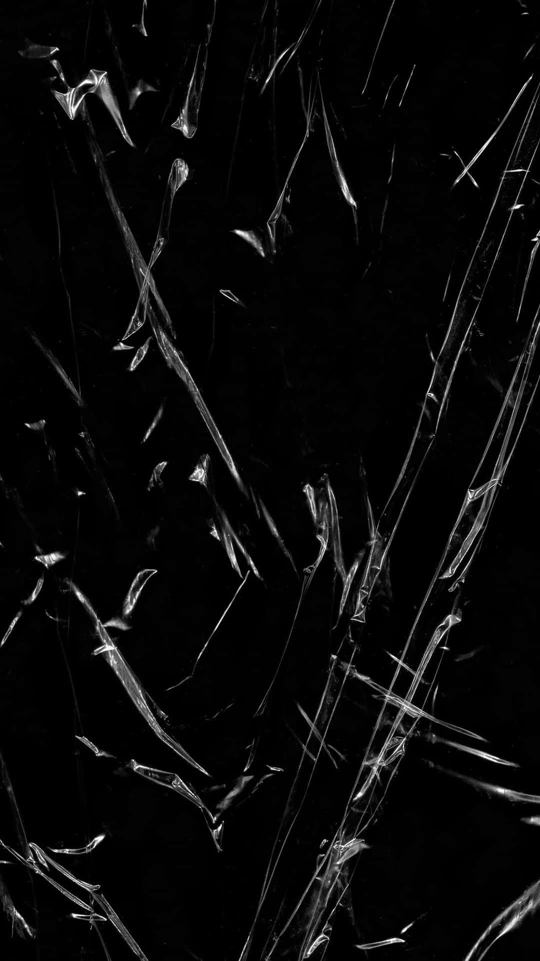 Striking Black Plastic Sheet Background