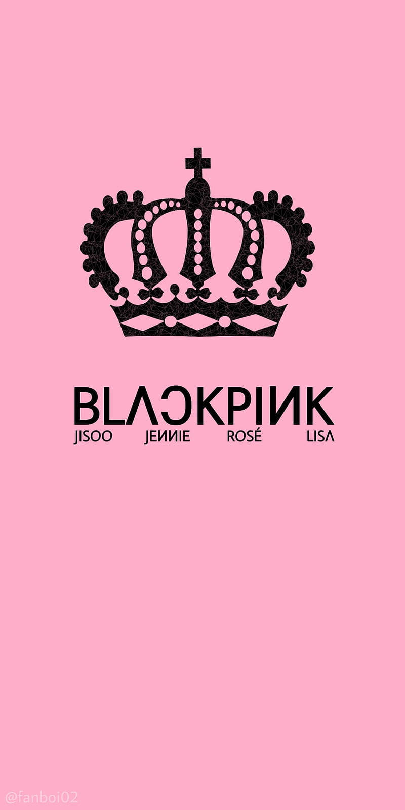 Striking Blackpink Logo With A Dark Background Background