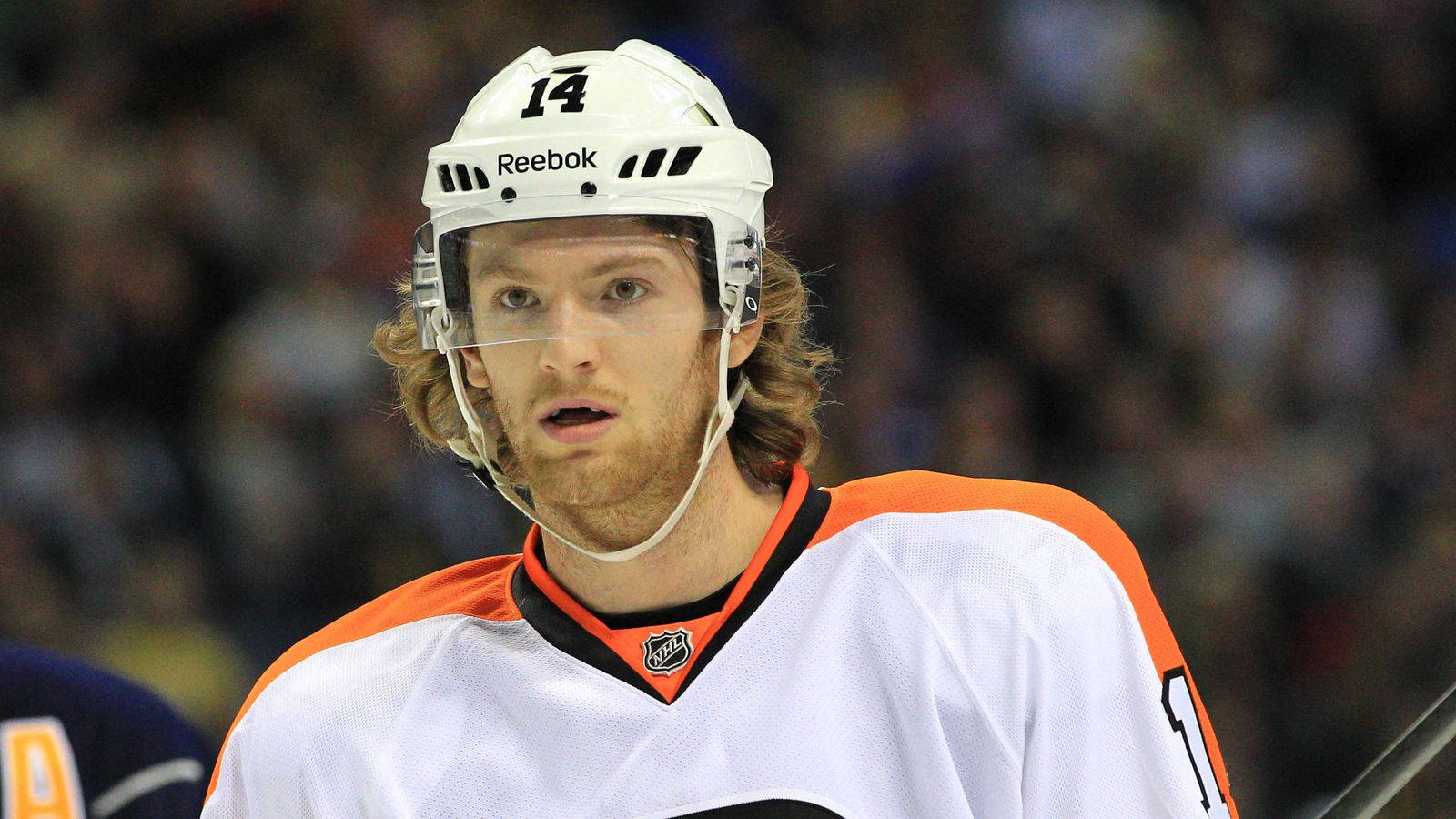 Striking Close Up Of Sean Couturier Background