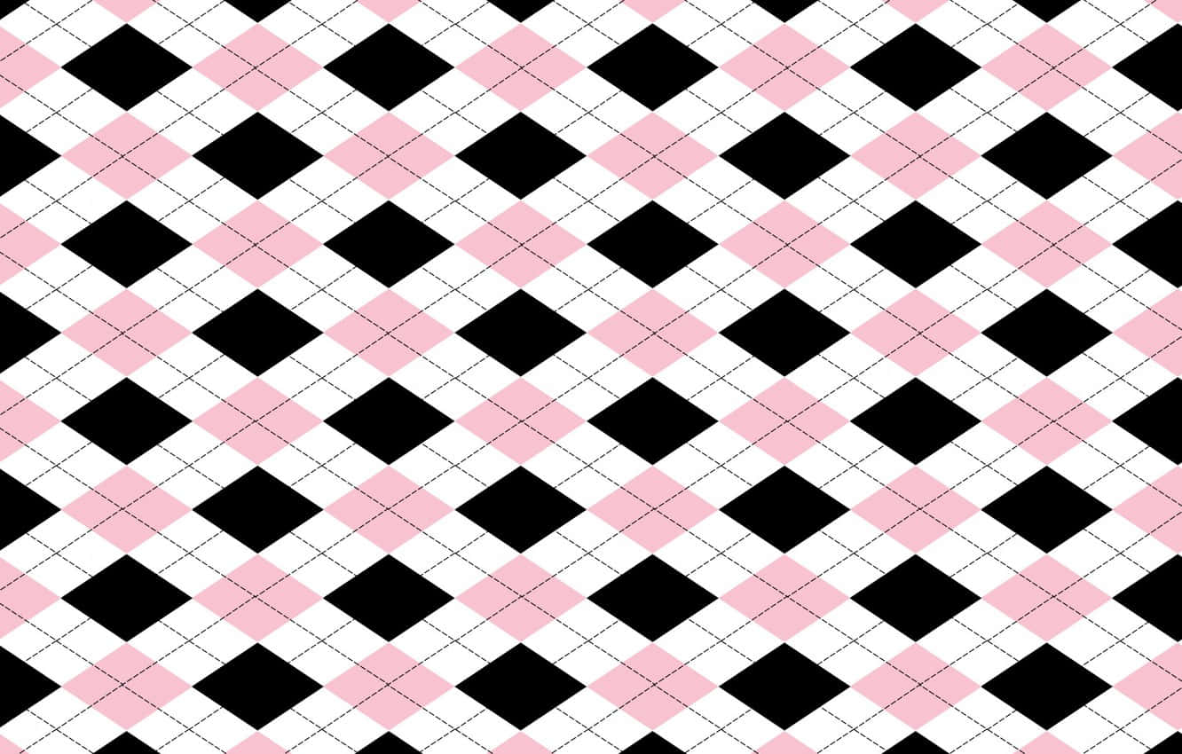 Striking Combination Of Pink, Black, And White Background