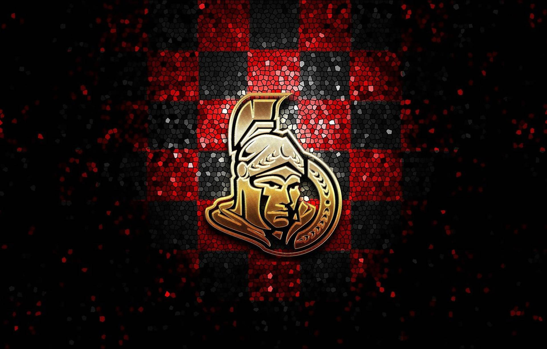 Striking Golden Ottawa Senators Logo