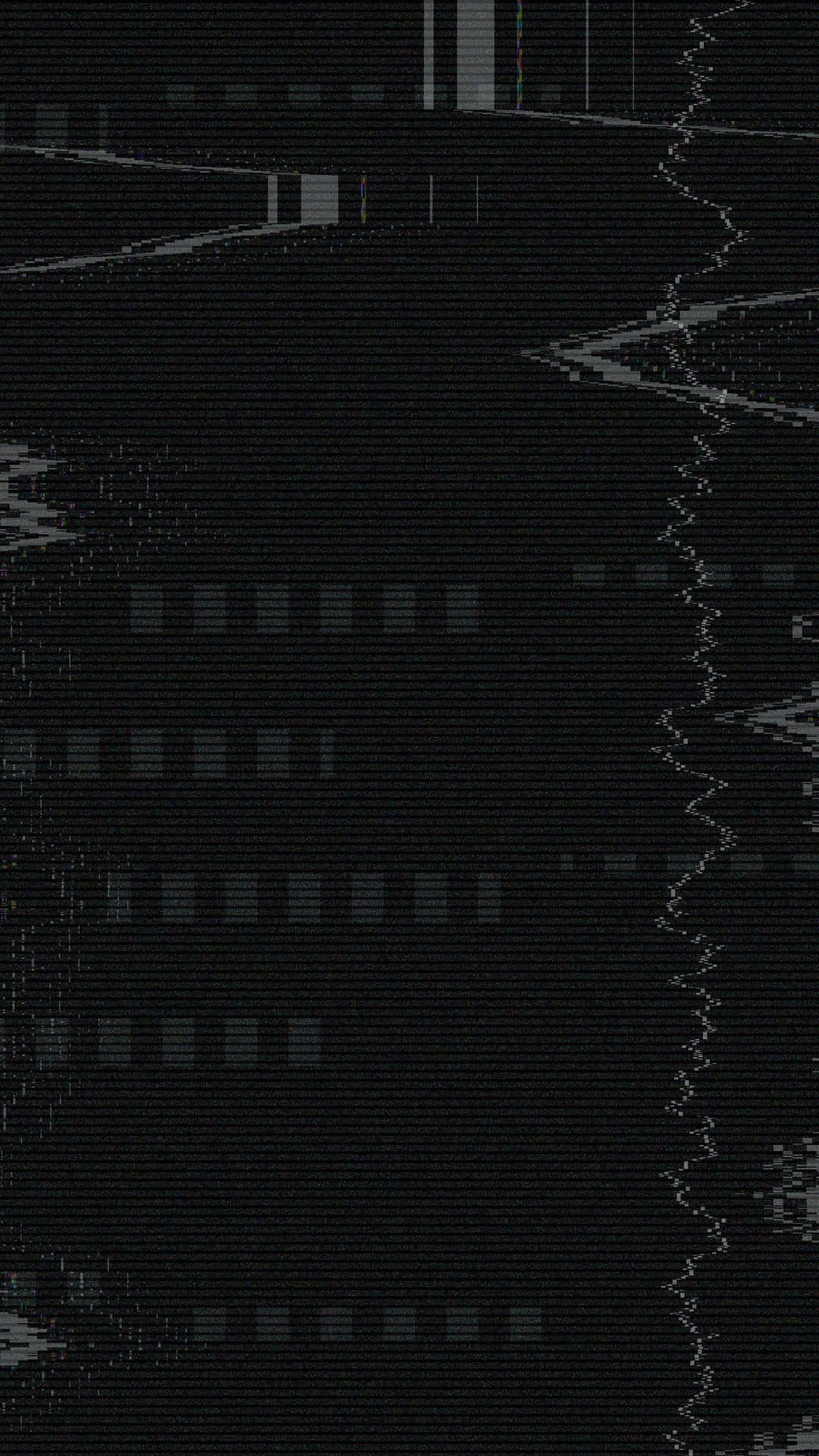 Striking Image Of Black Glitch Distortion Background
