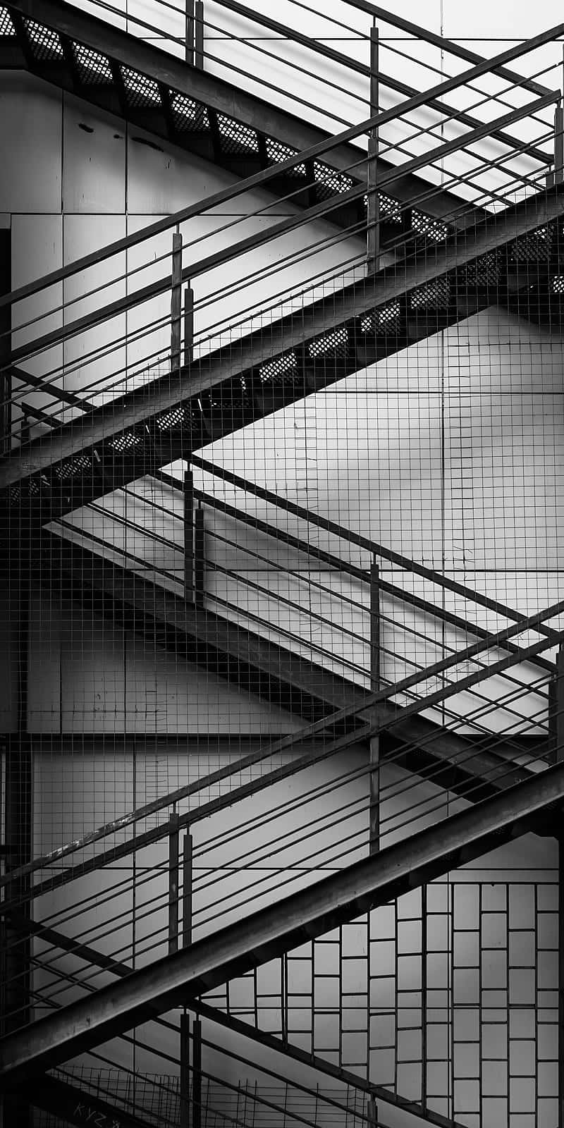 Striking Minimalist Black And White Background