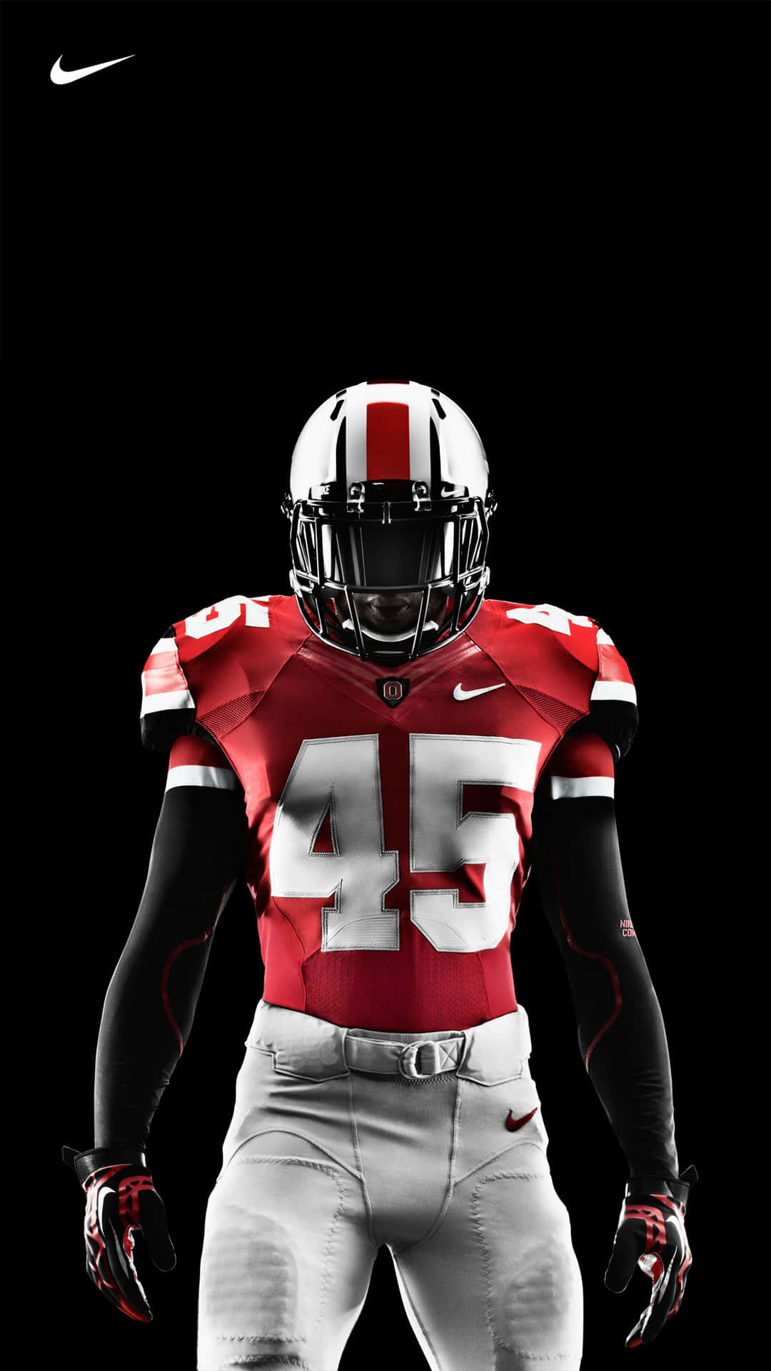 Striking Ohio State Football Team Uniform Background