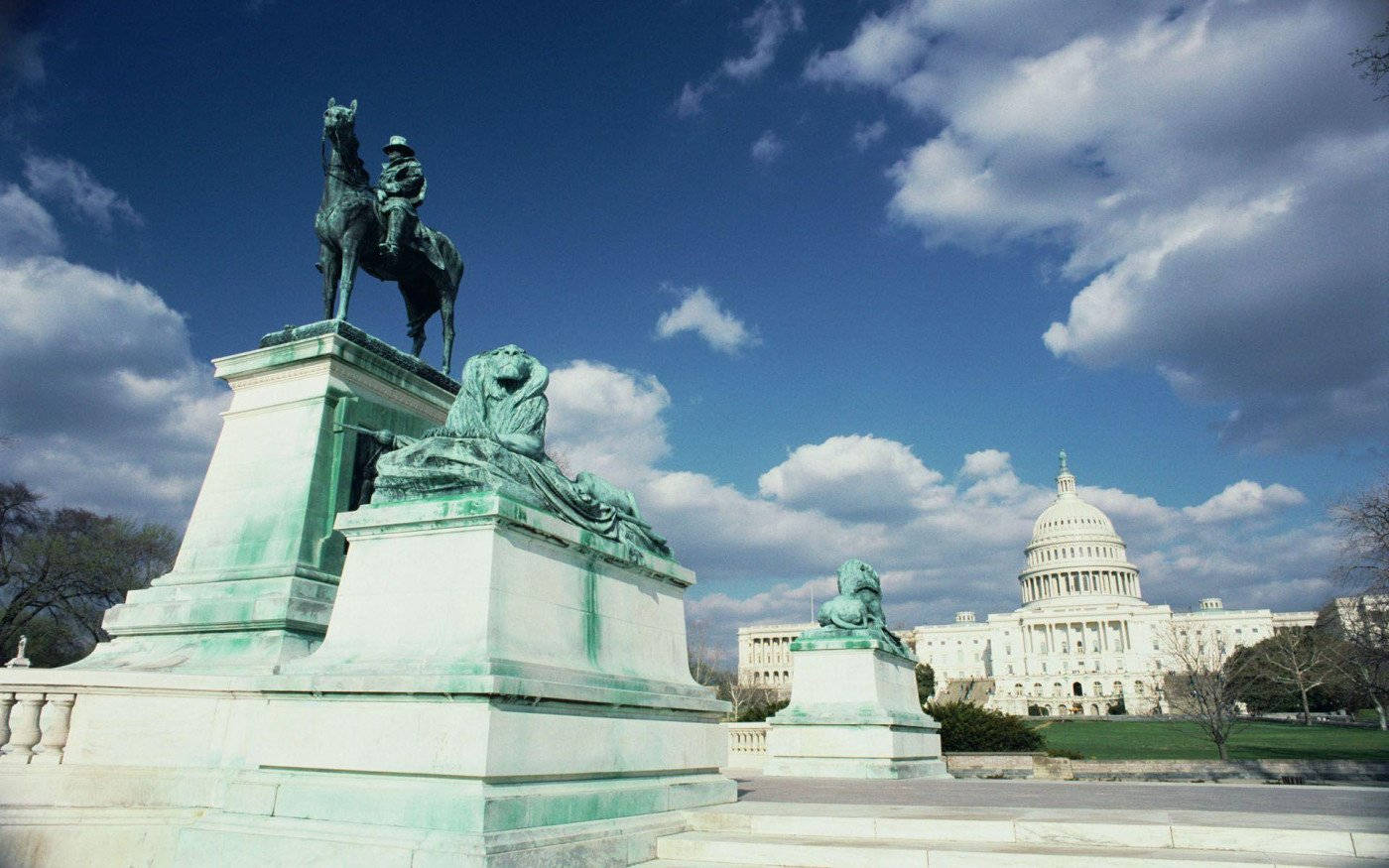 Striking Scene Of Ulysses S. Grant Memorial In Washington Dc