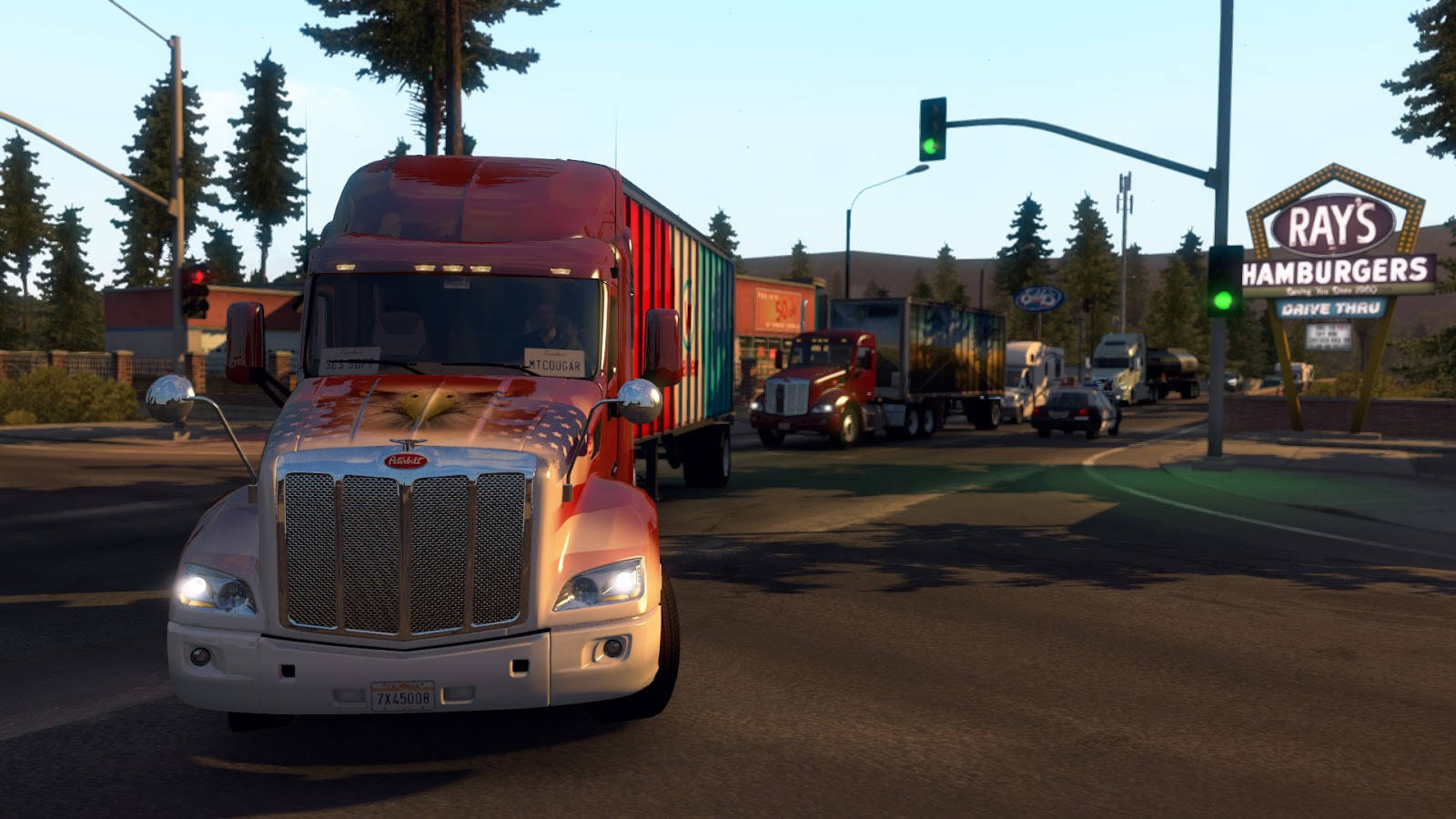 Striking Sunset Journey With American Truck Simulator