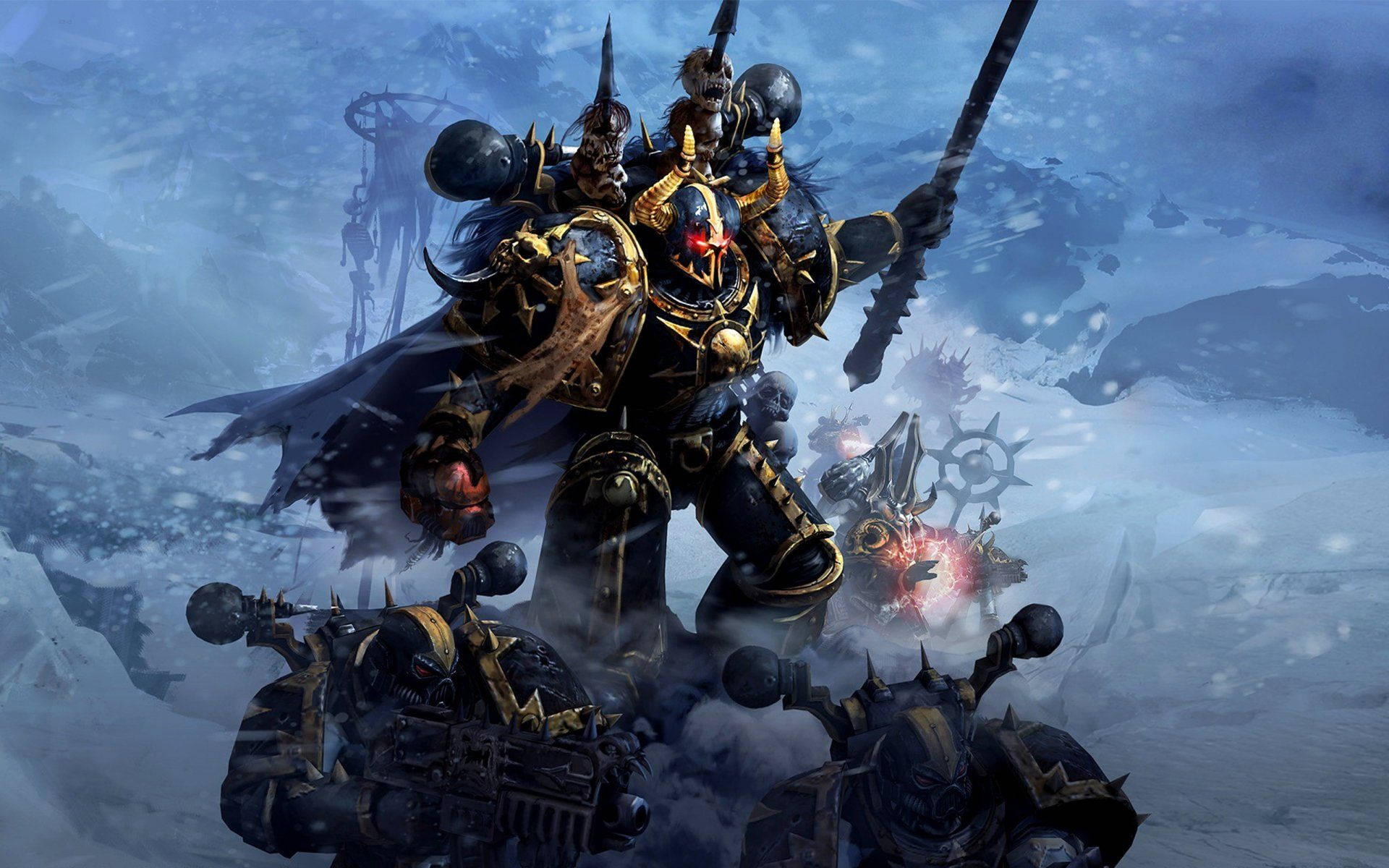 Striking Warhammer Poster Background