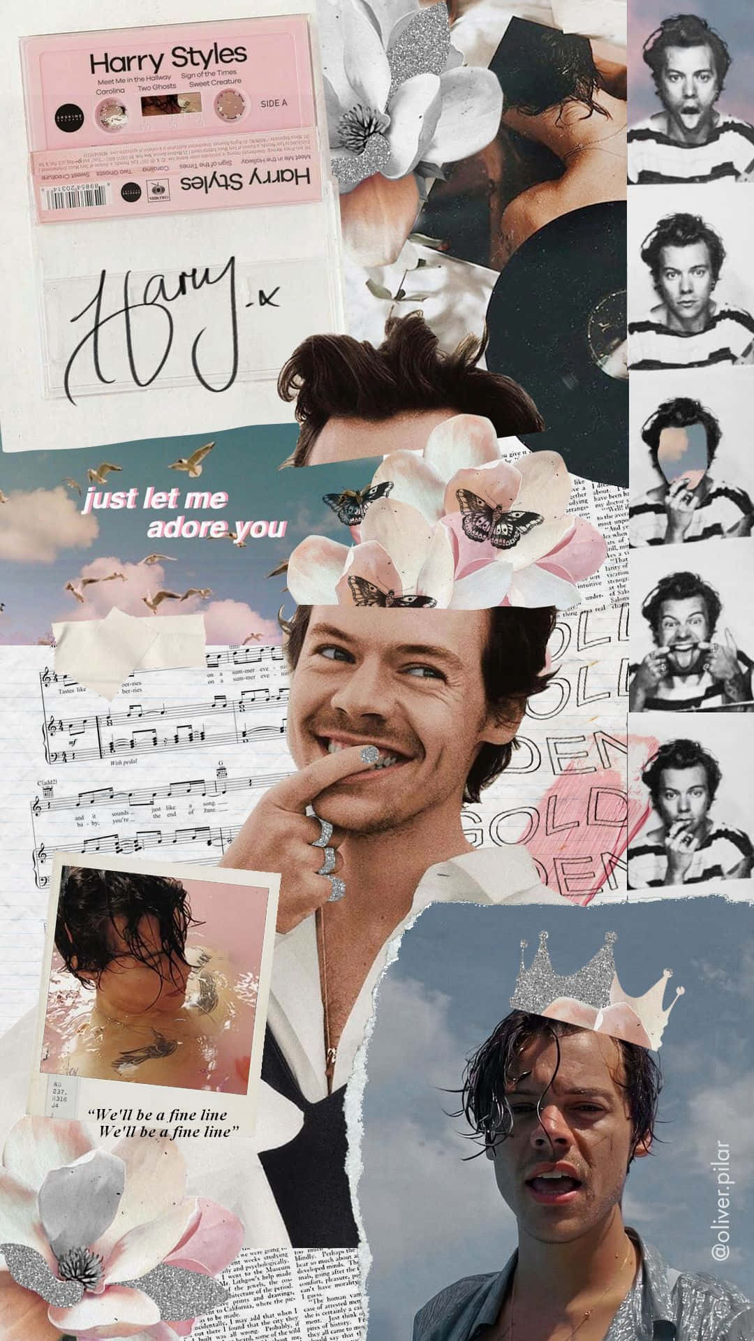 “strikingly Handsome Harry Styles” Background