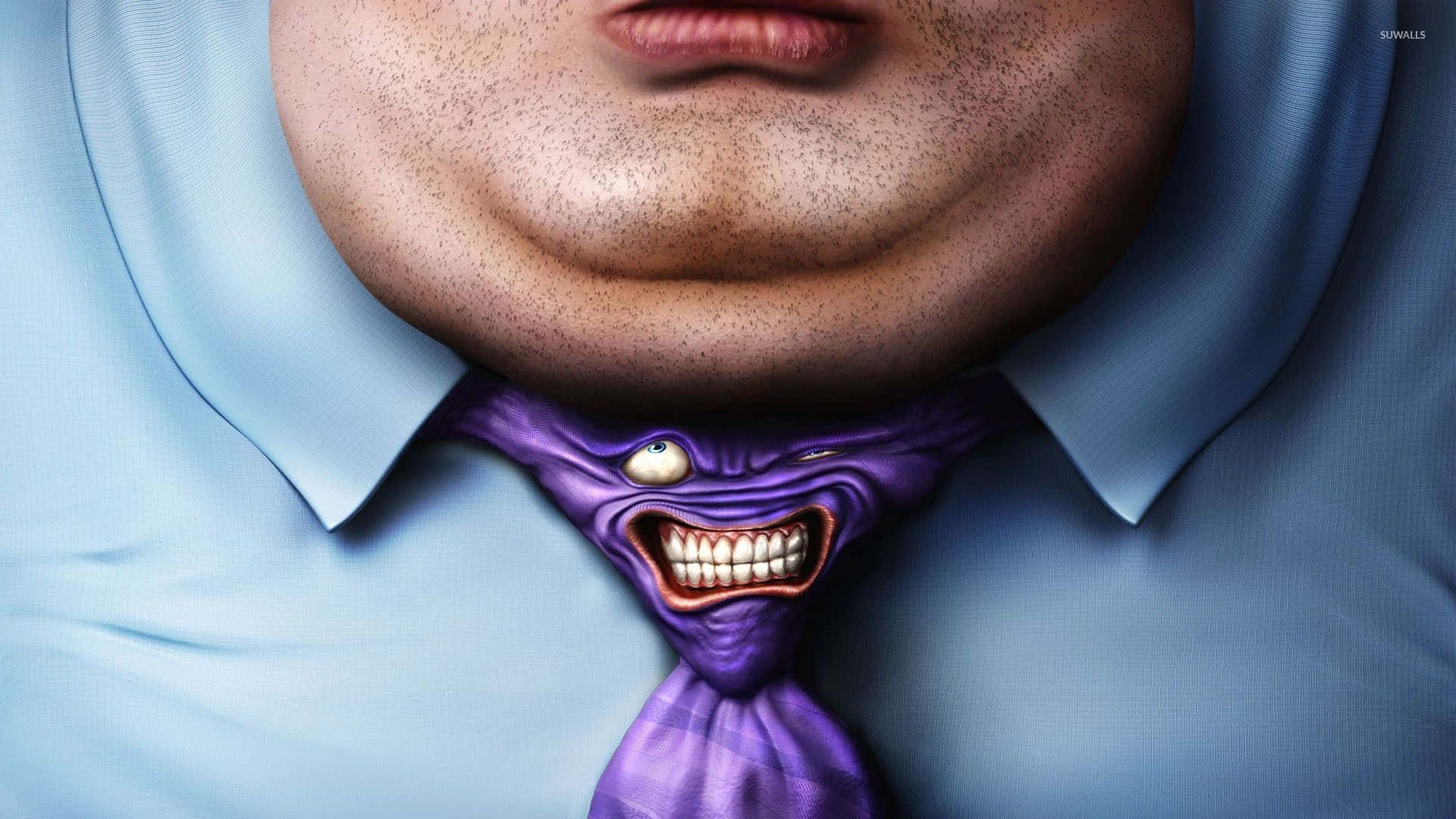 Stringent Necktie Cartoon Background