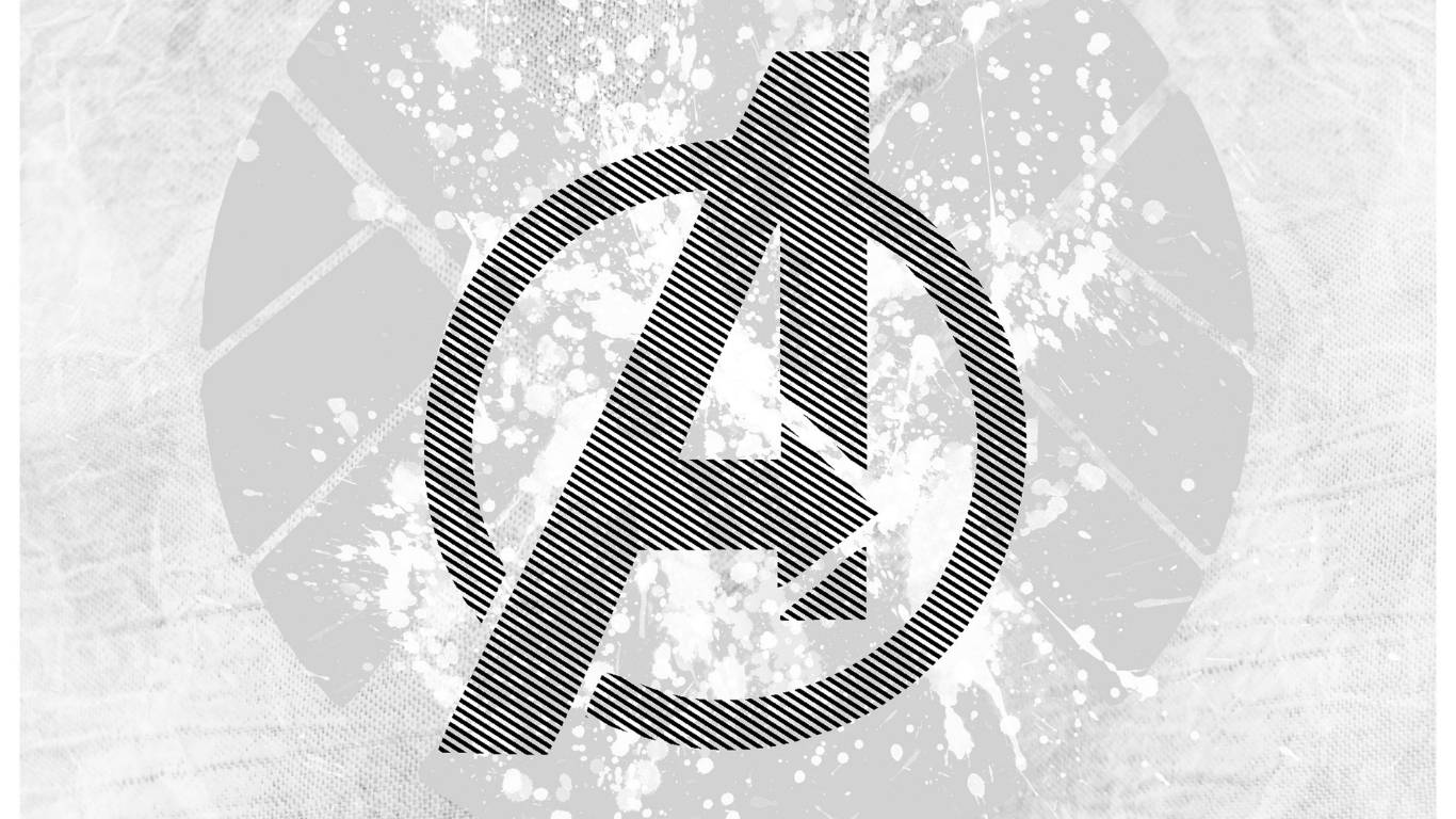 Striped Avengers Logo Background