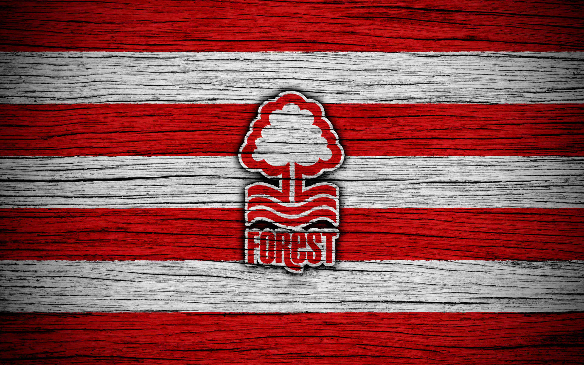 Striped Nottingham Forest Fc Background