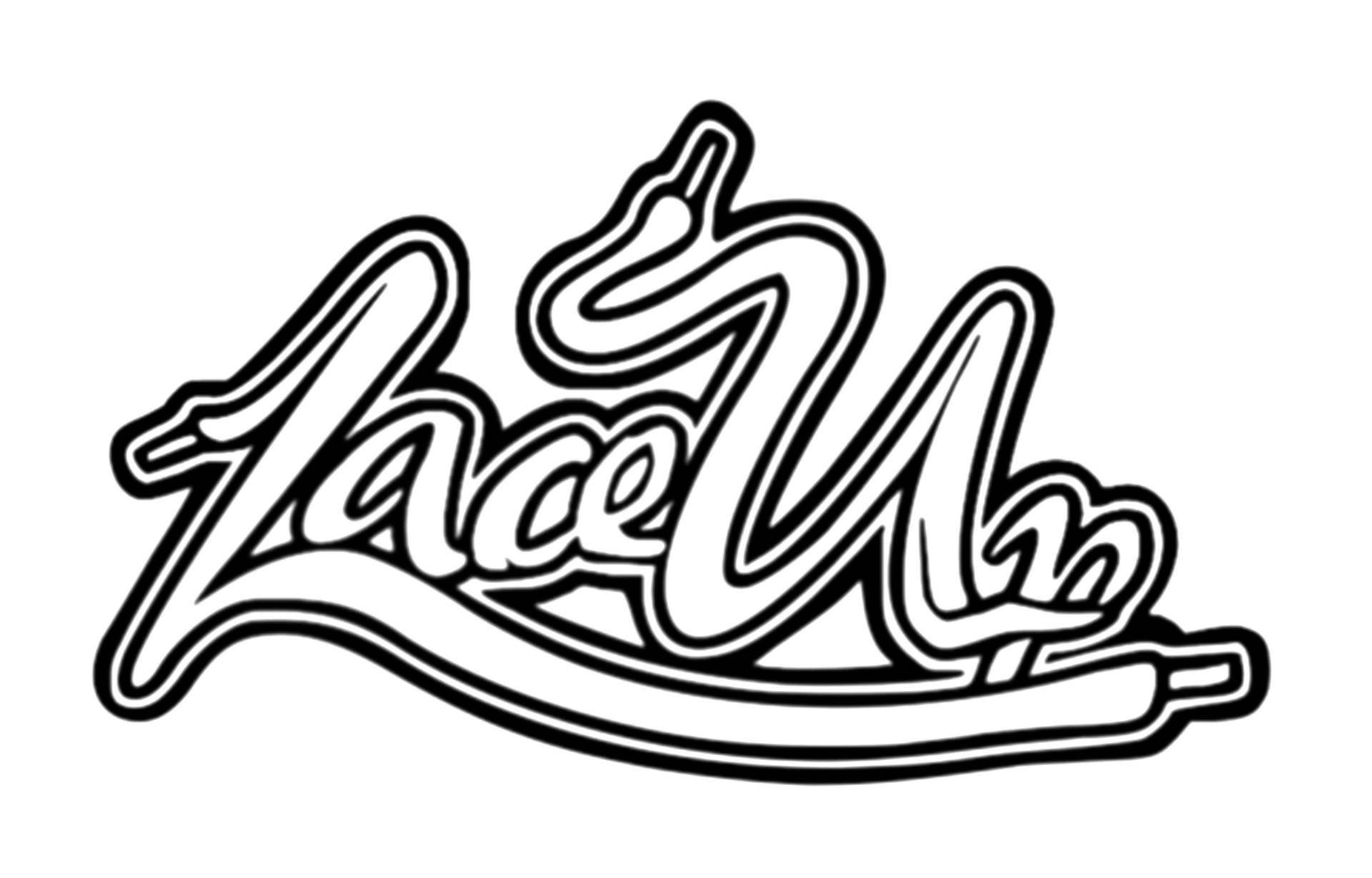 Stroked Lace Up Logo Background