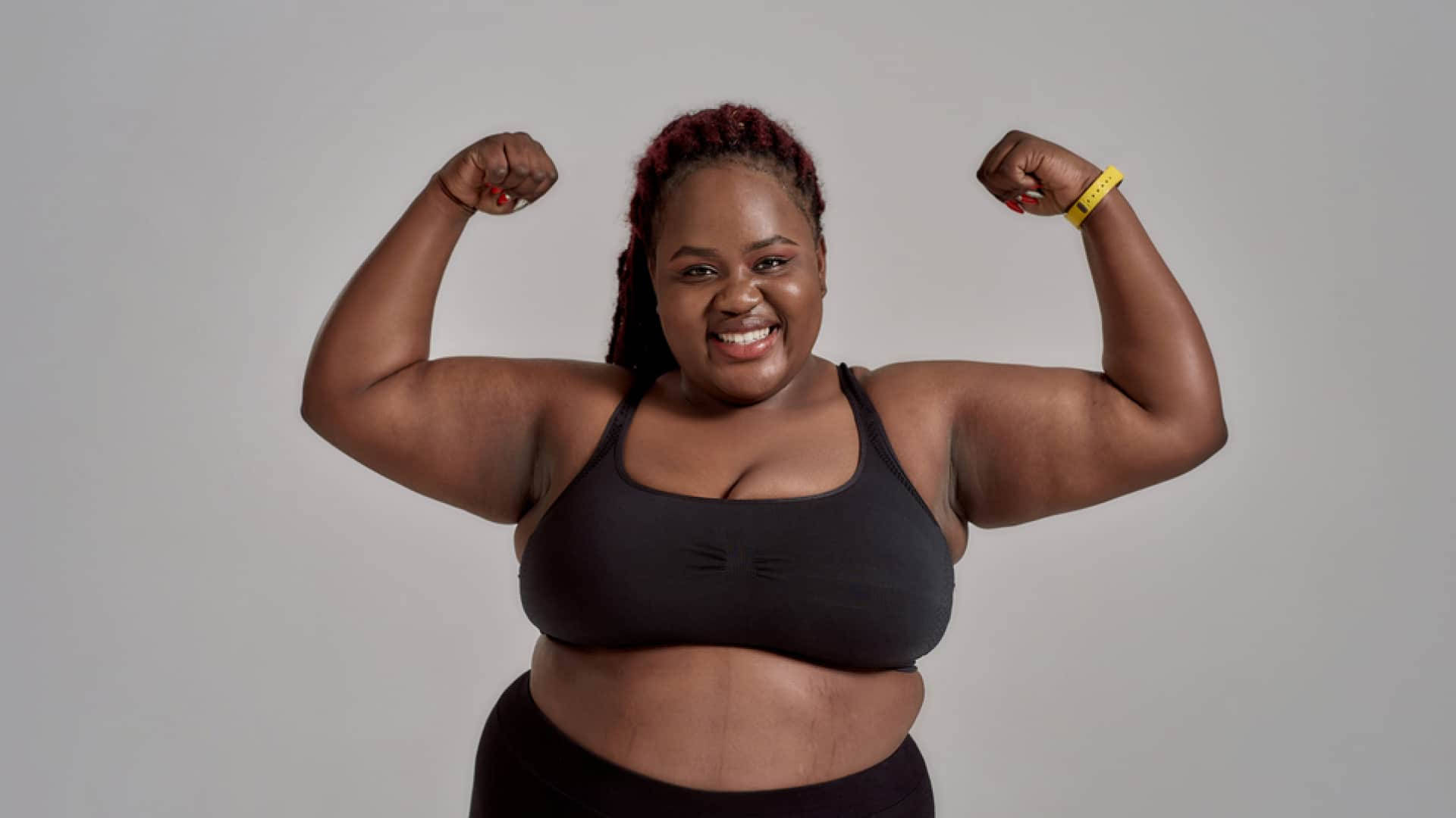 Strong Fat Black Woman Background