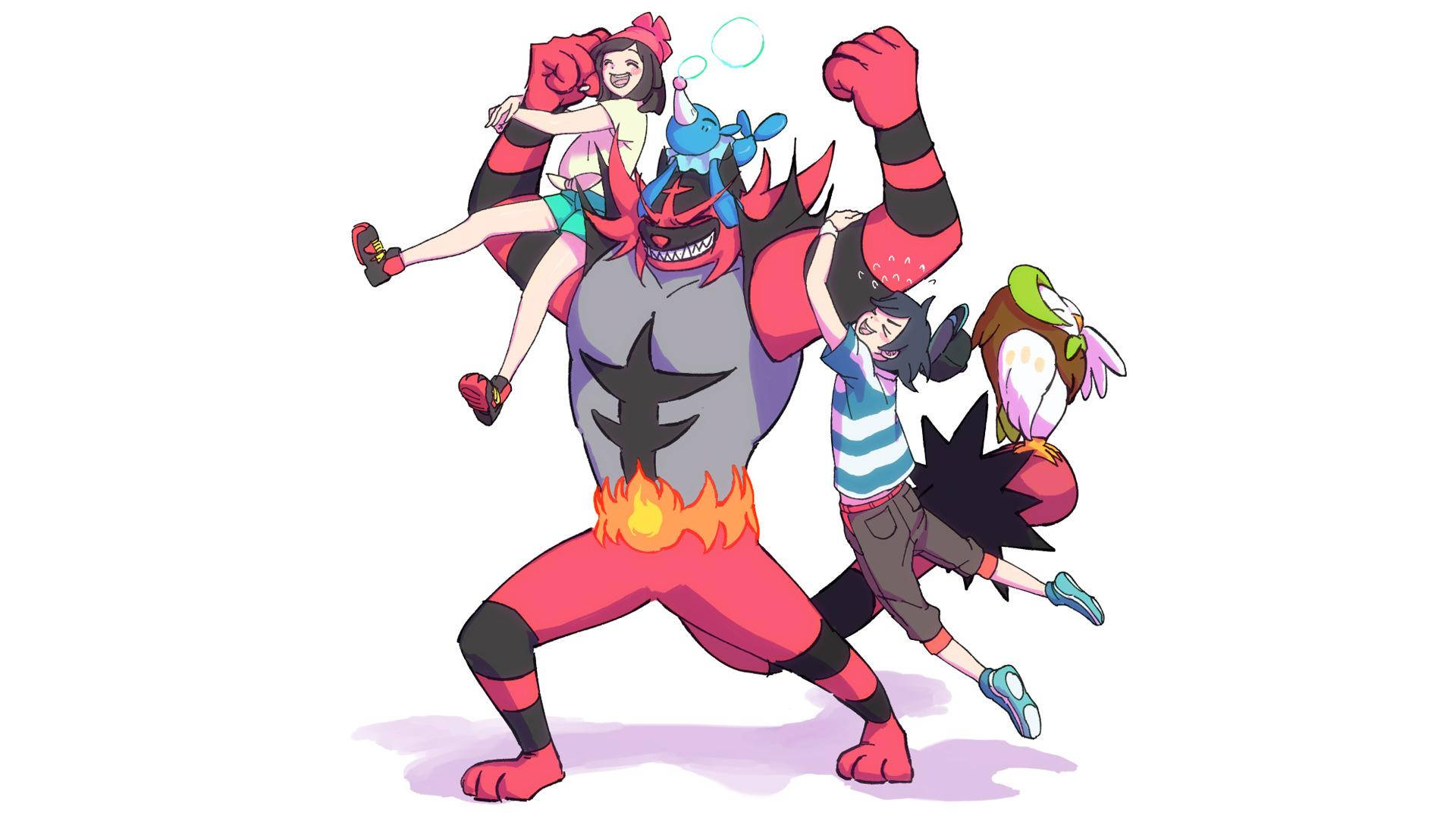 Strong Incineroar Background