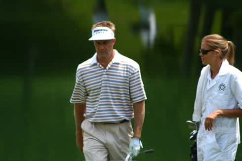 Stuart Appleby And Caddy Background