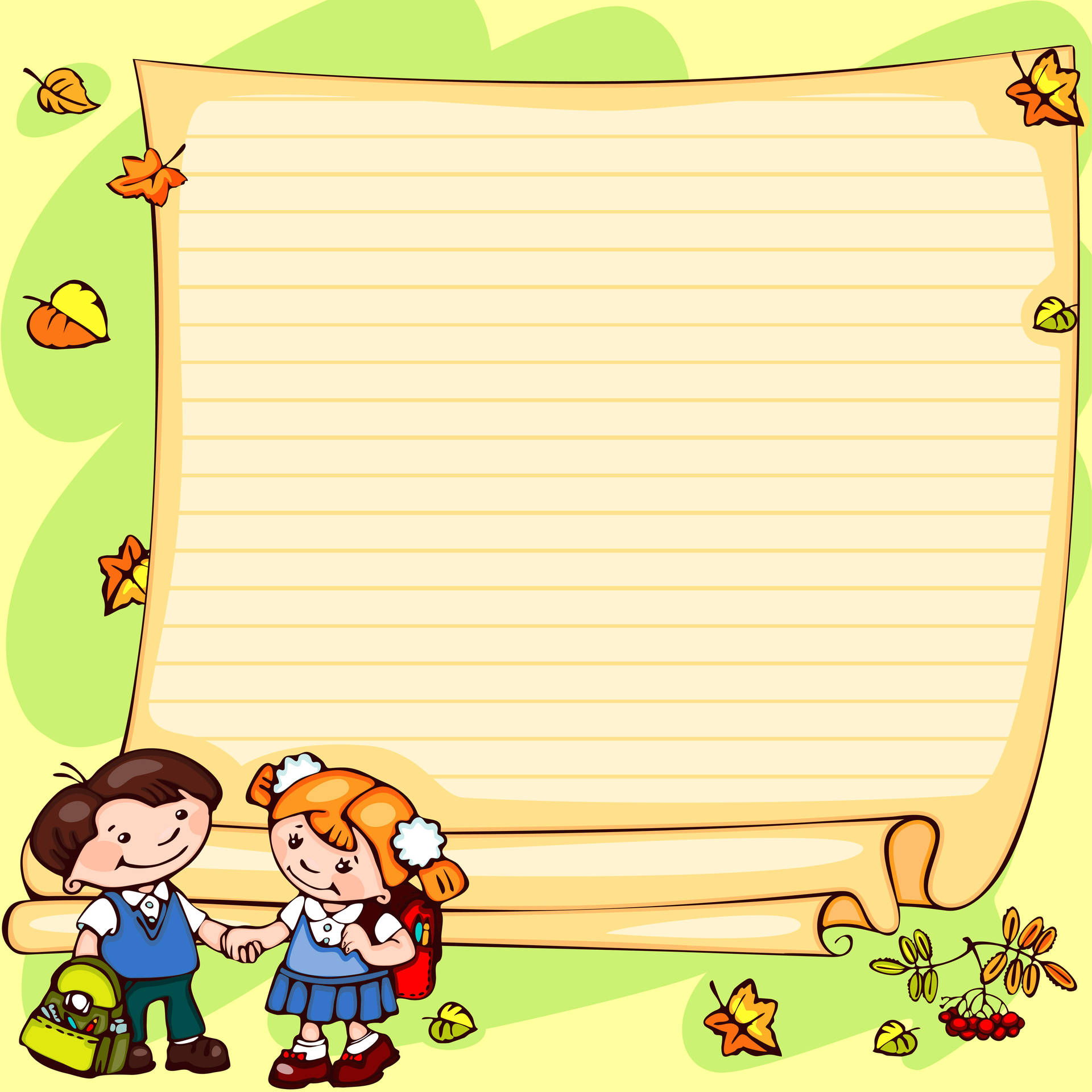 Students And Paper Clipart Background